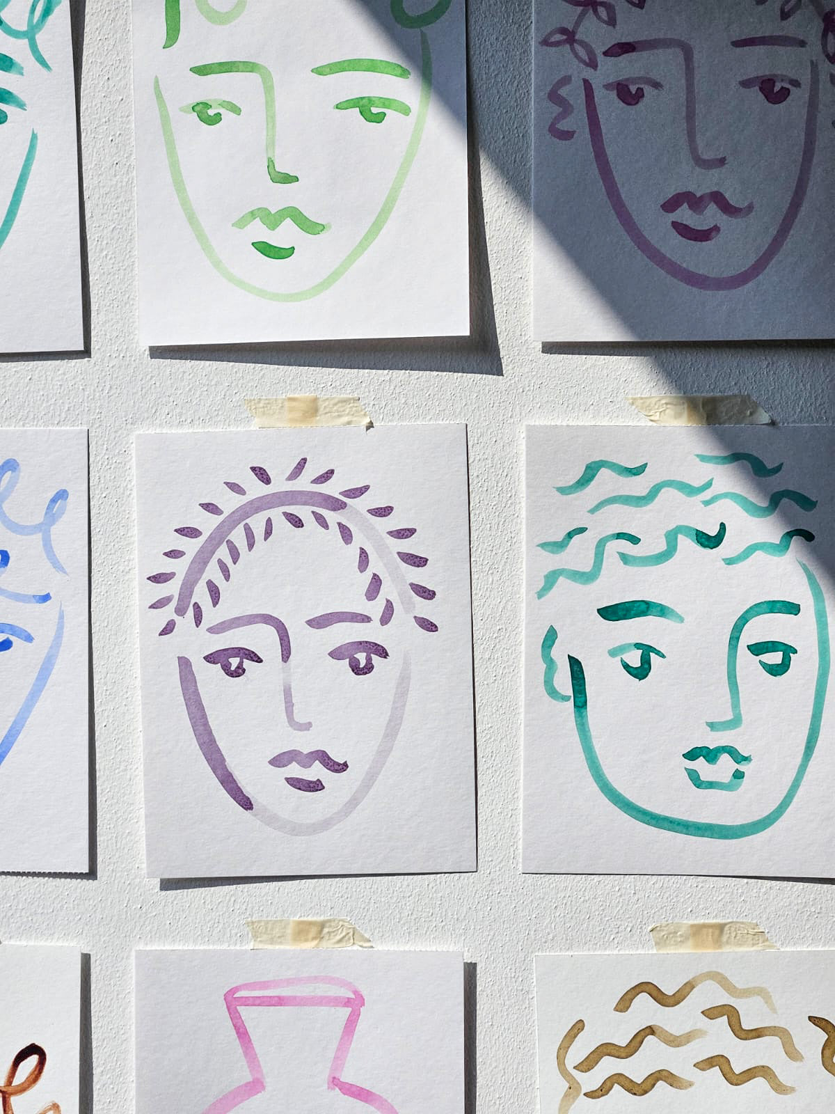 Facce Works on Paper
