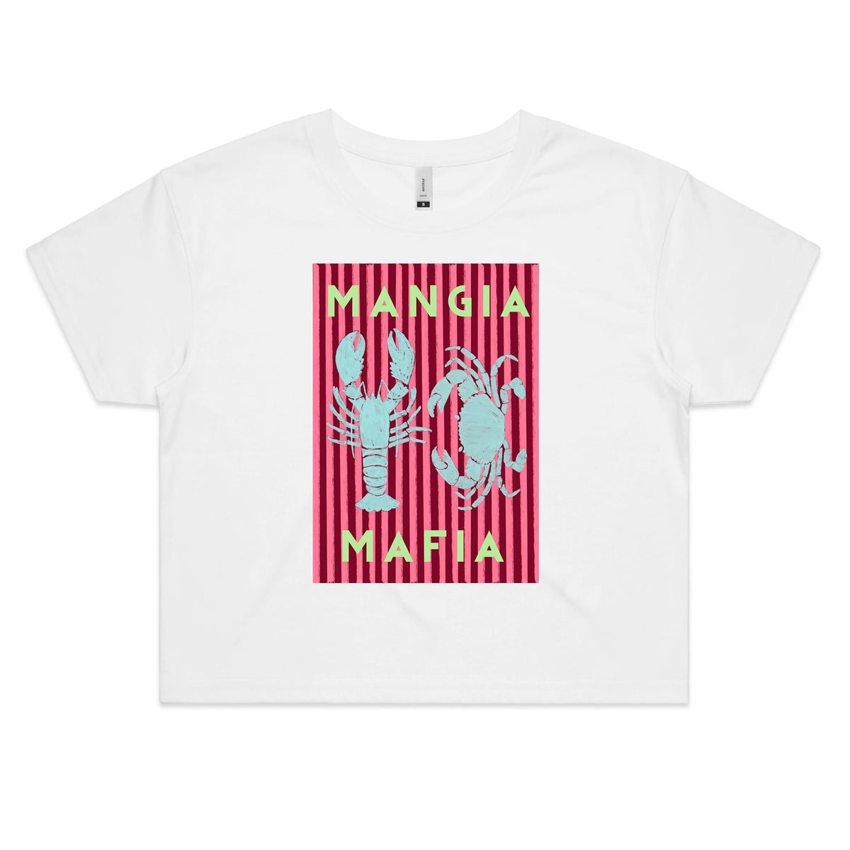 Crop Tee in Mangia Mafia