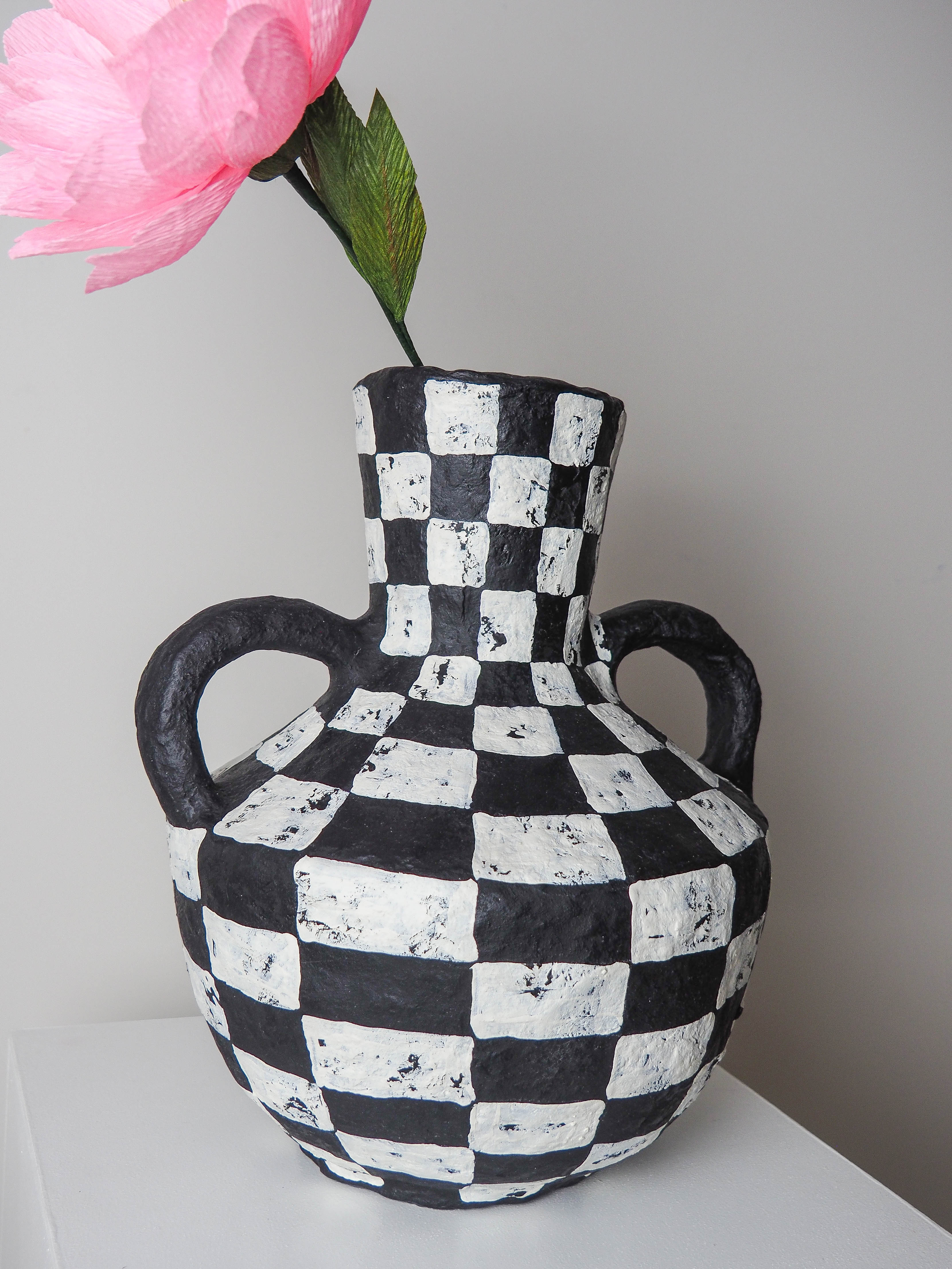 Crescent in Checkerboard