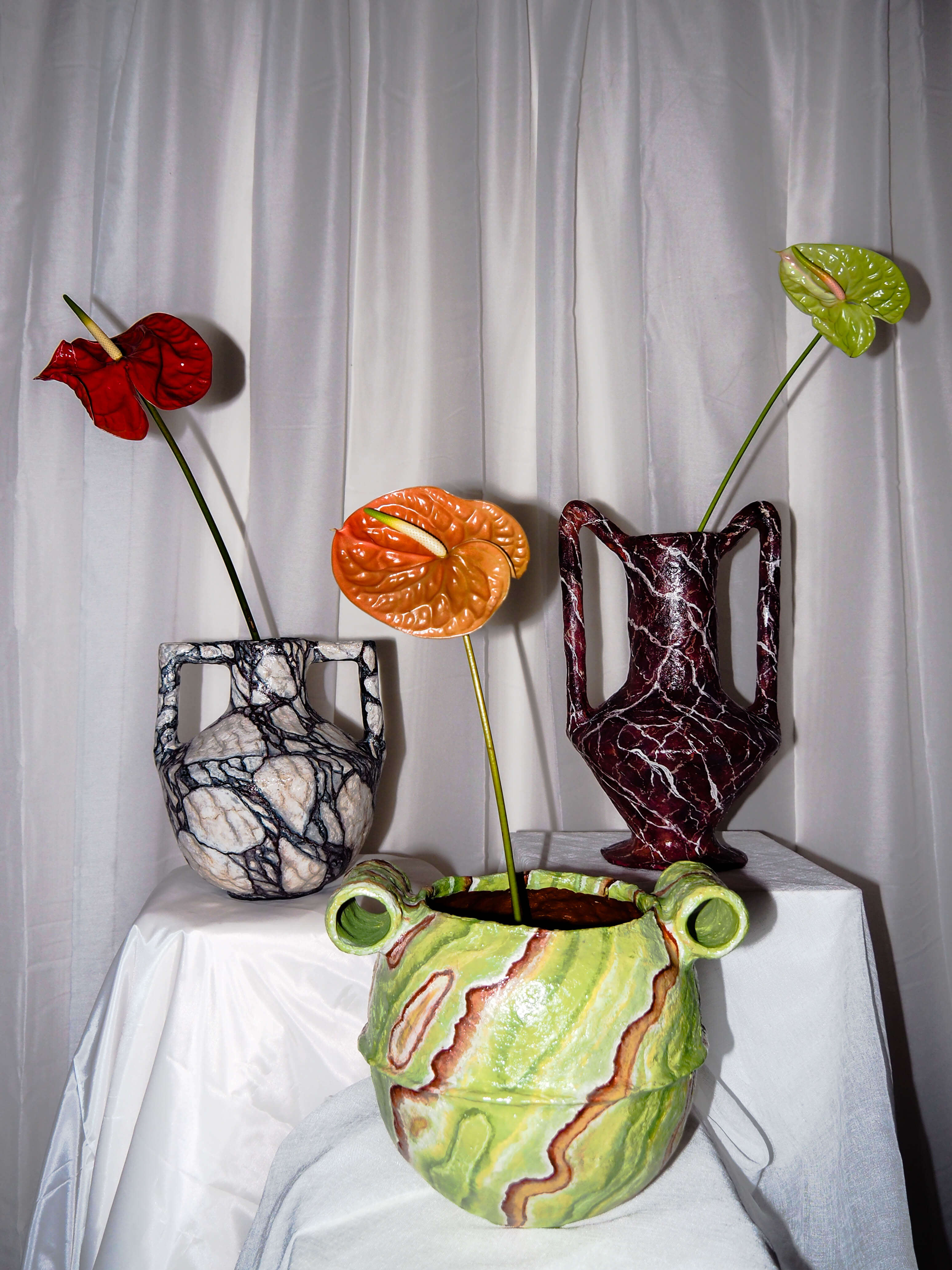 Stamnos in Green Onyx