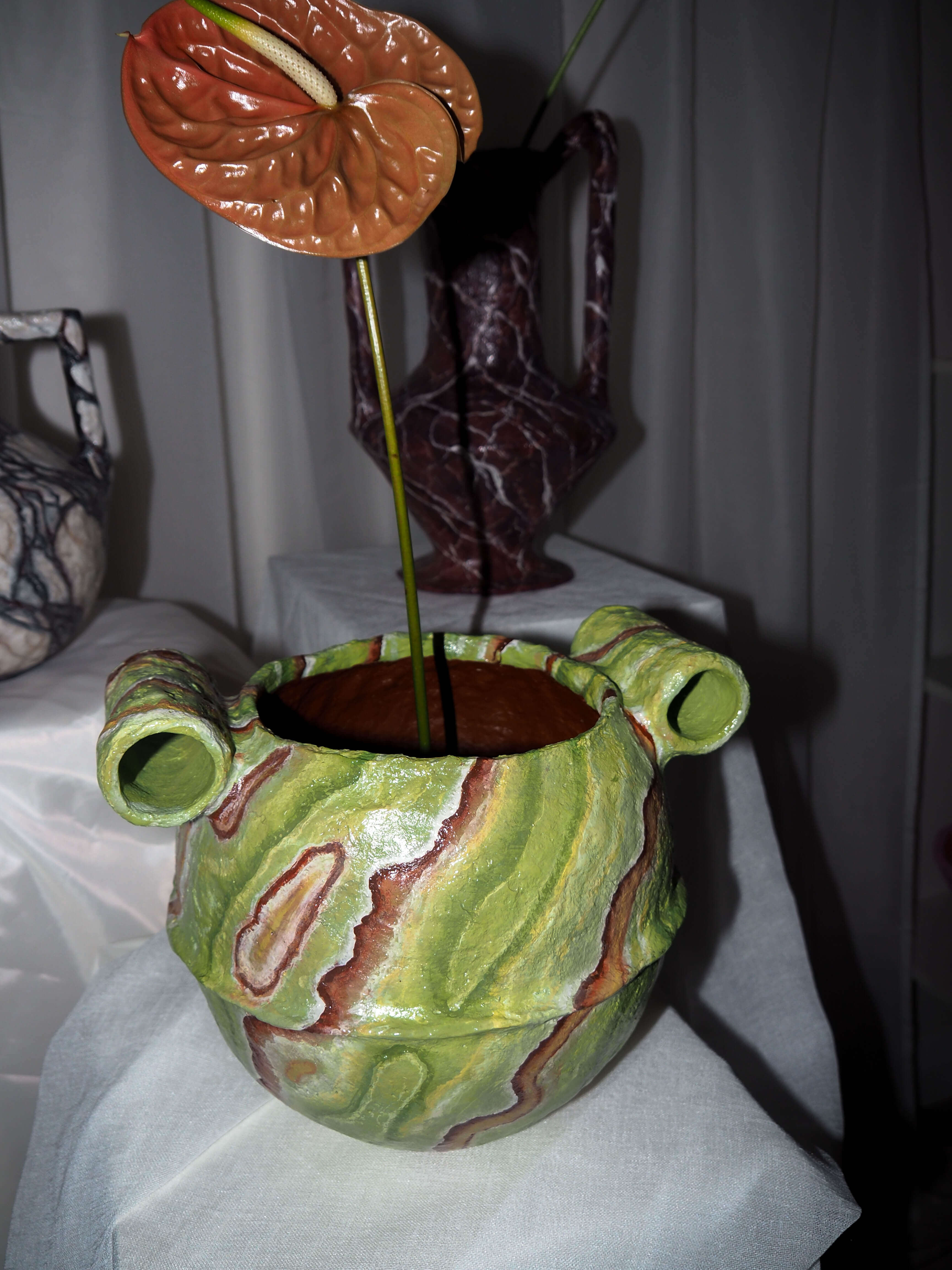 Stamnos in Green Onyx