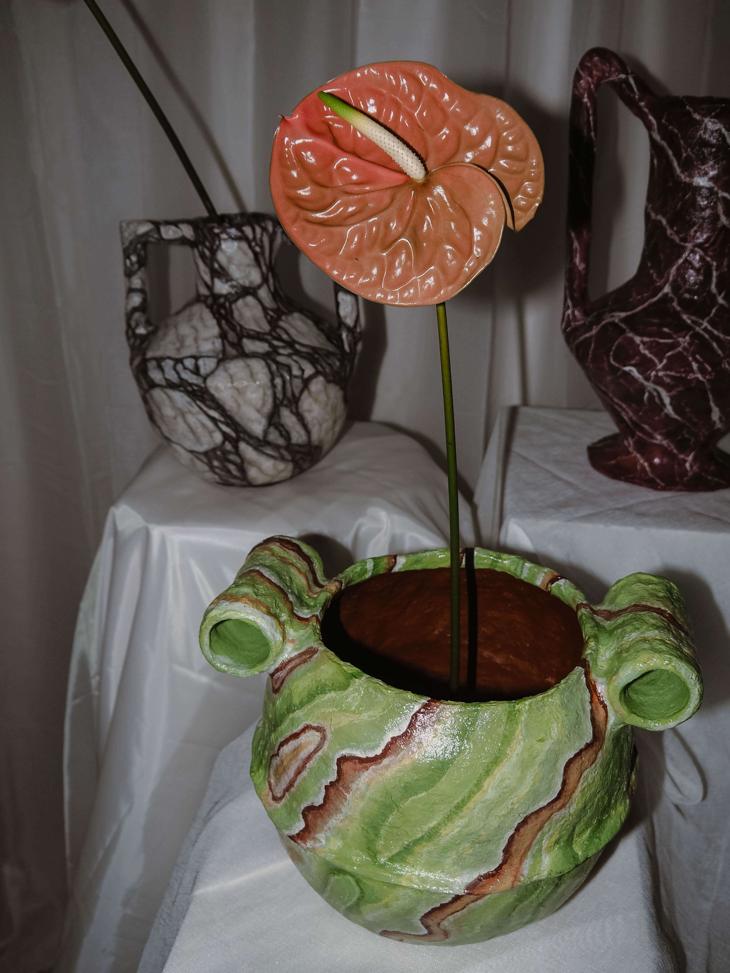 Stamnos in Green Onyx