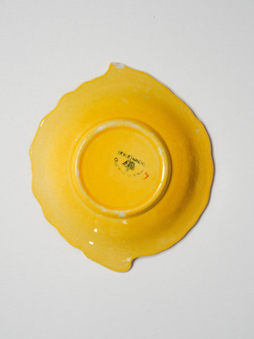 Crown Devon Ware Yellow Tomato Plate