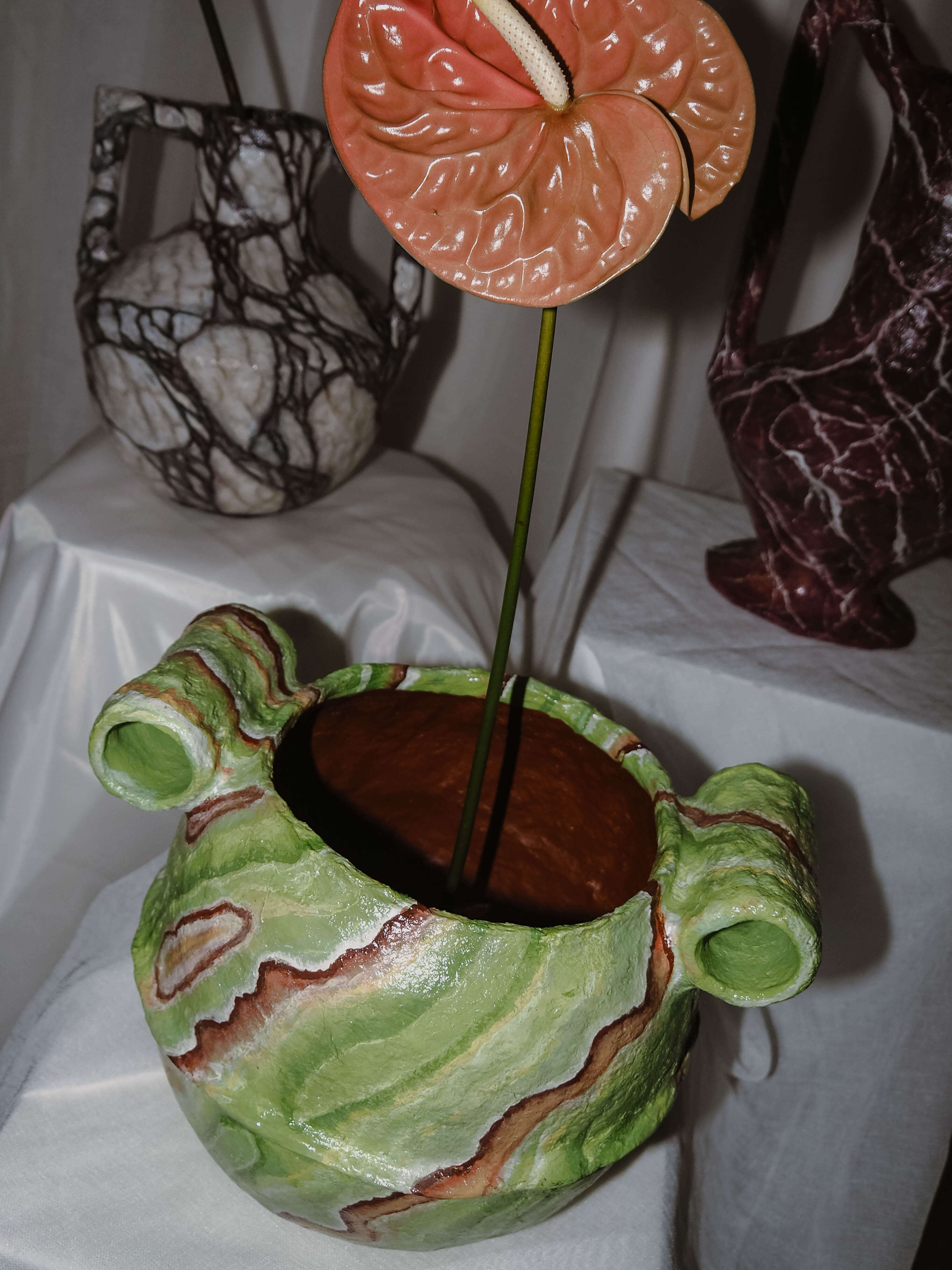 Stamnos in Green Onyx