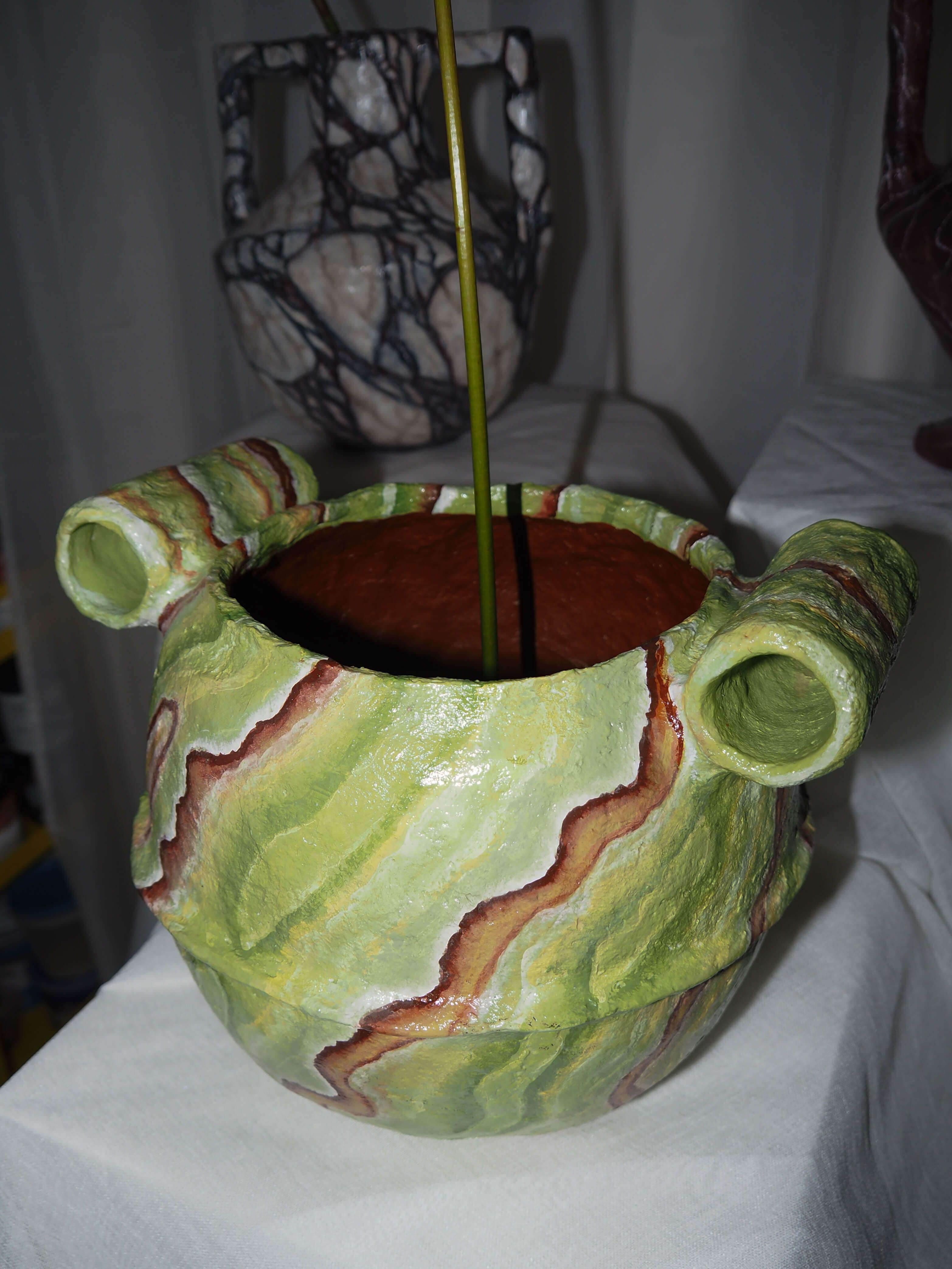 Stamnos in Green Onyx