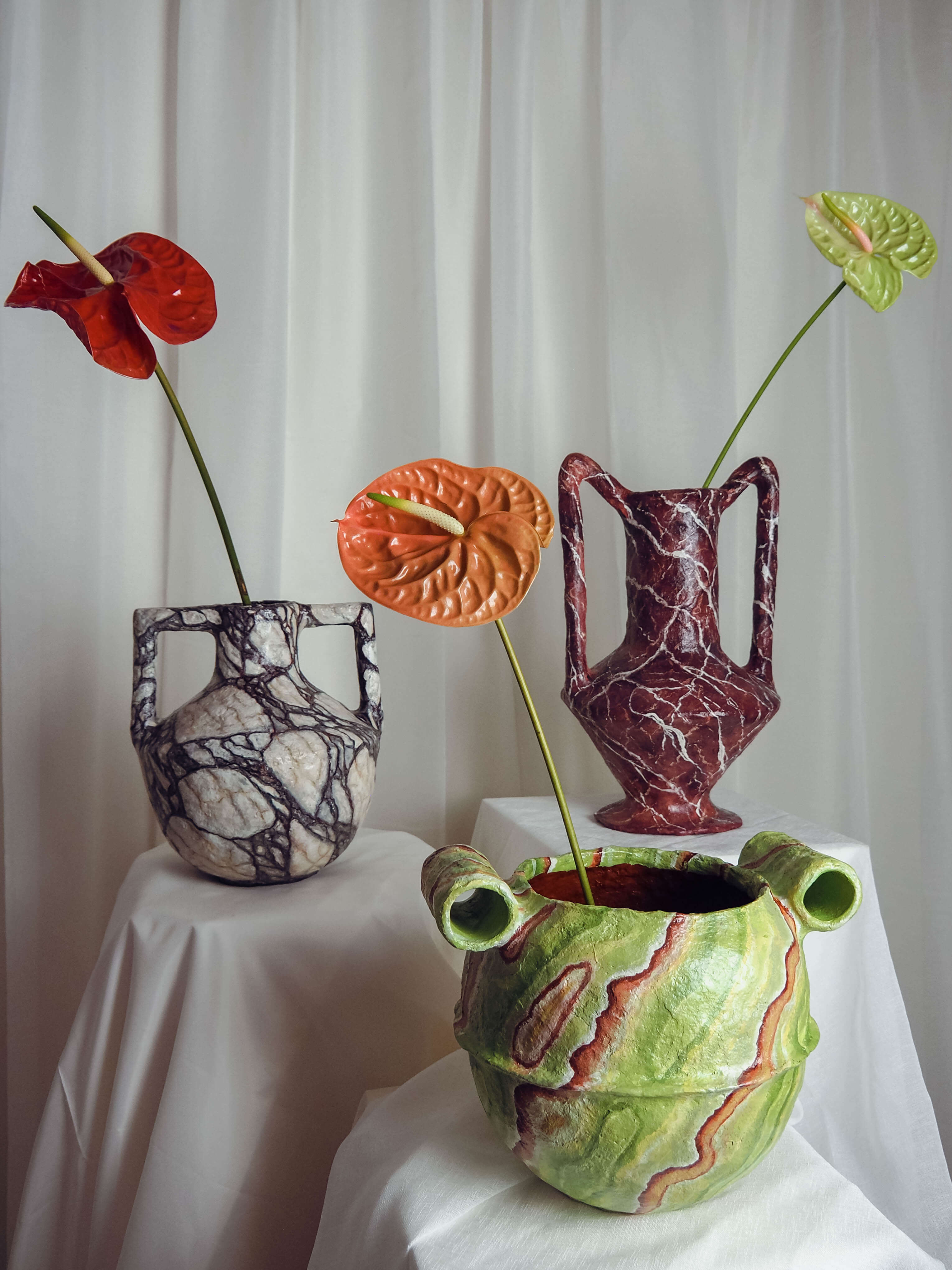 Stamnos in Green Onyx