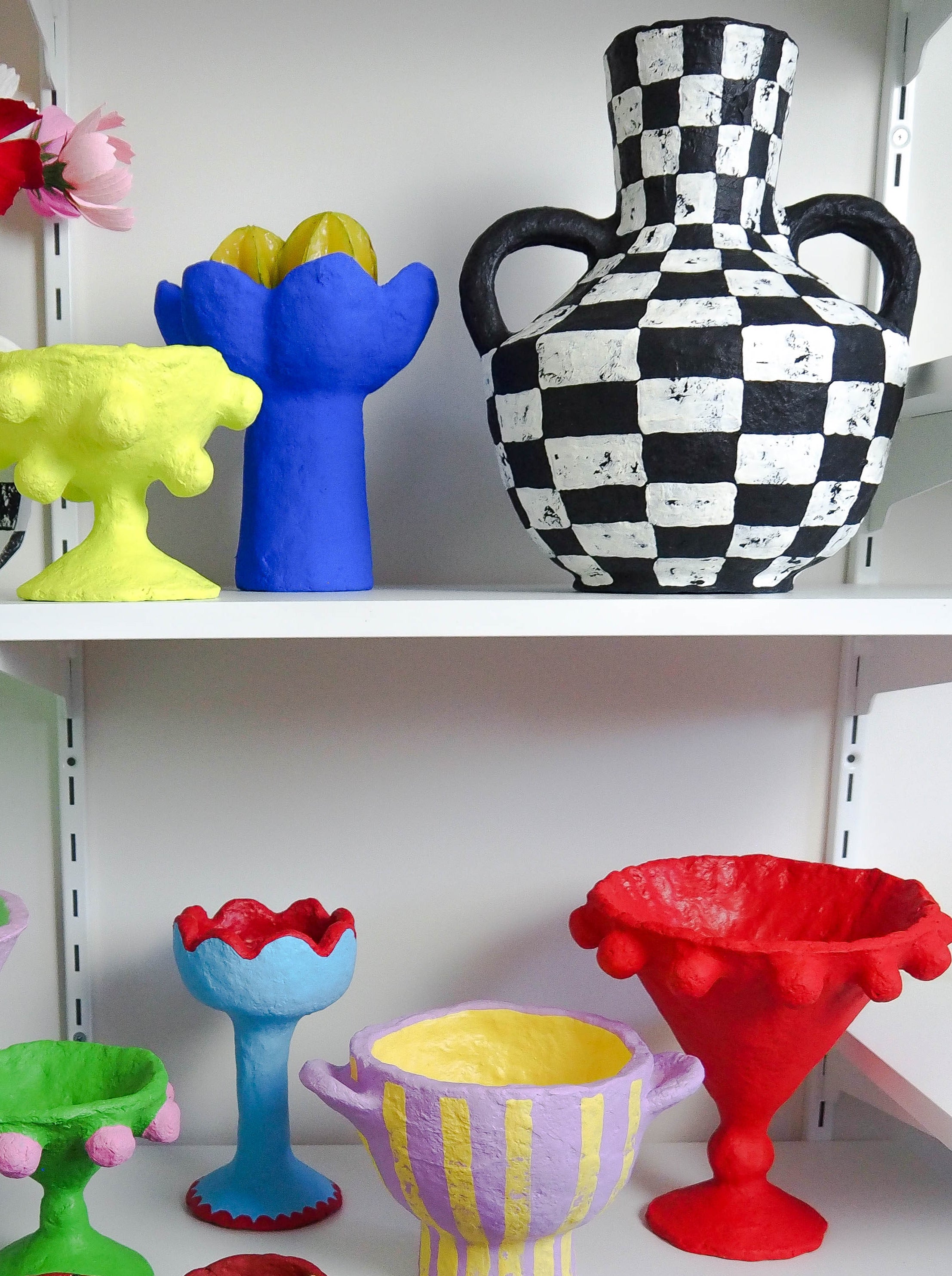 Crescent in Checkerboard