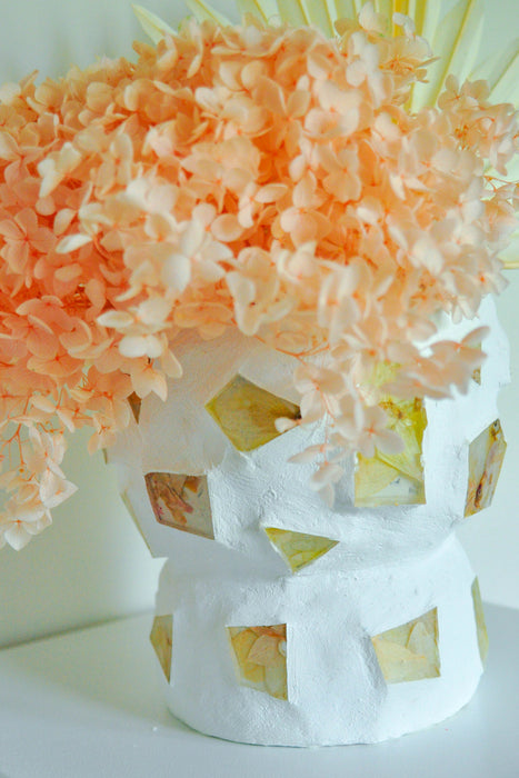 Preserved Hydrangea - White Vessel