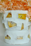 White Cermic Preserved Flower Vase 