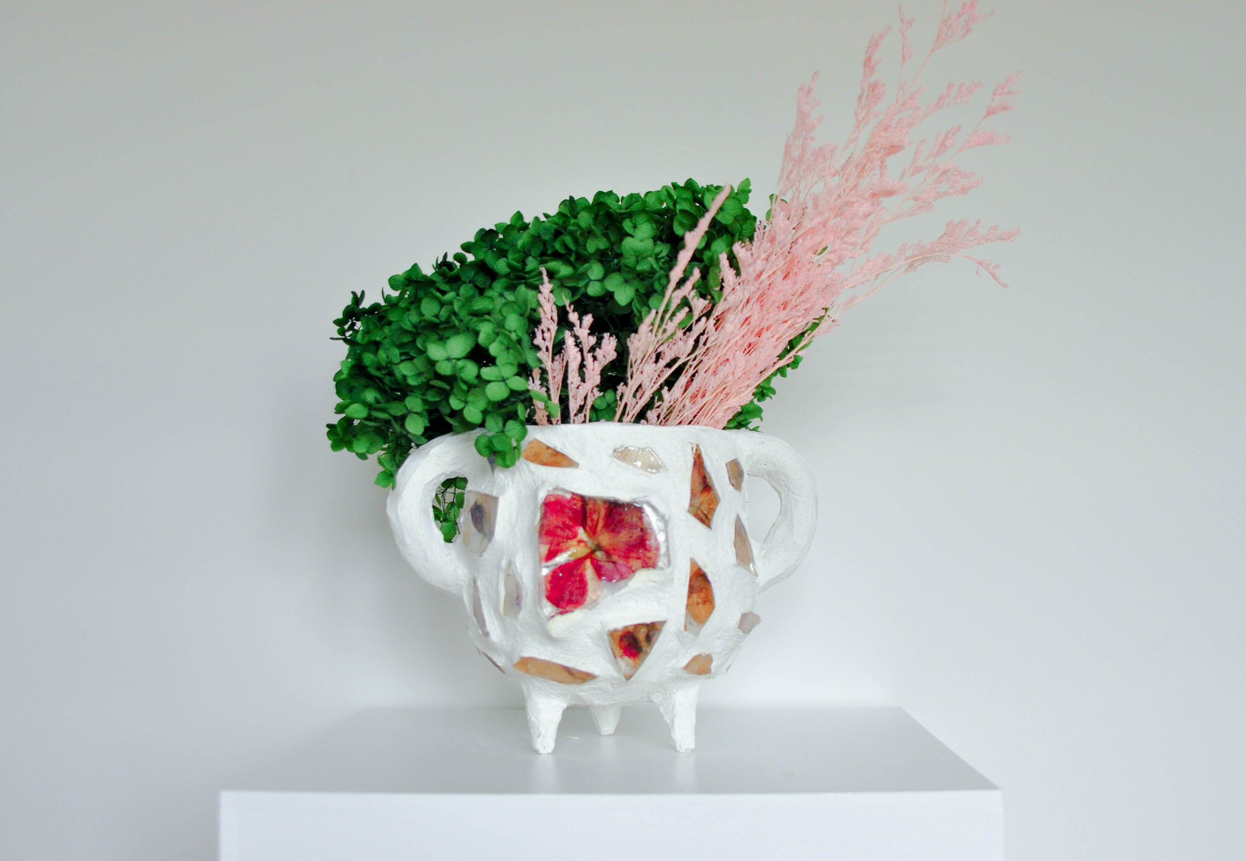 Preserved Flowers - Mosaic Vase