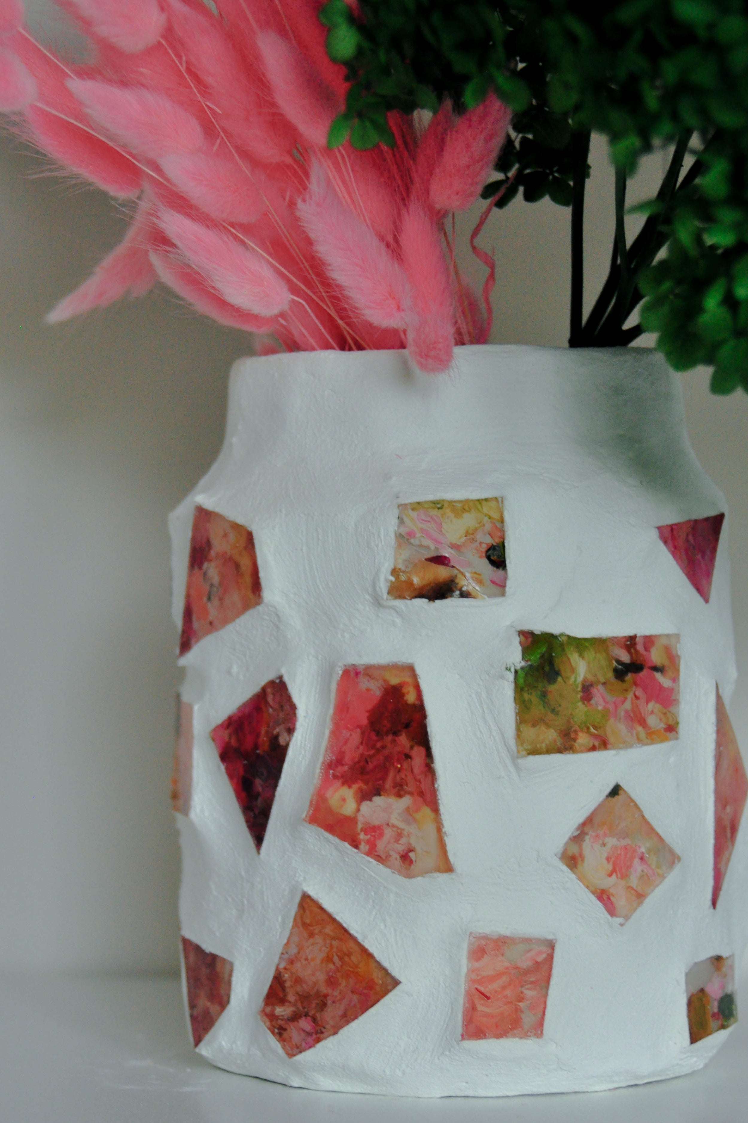Palette Vase Detail - Mosaic Vessel
