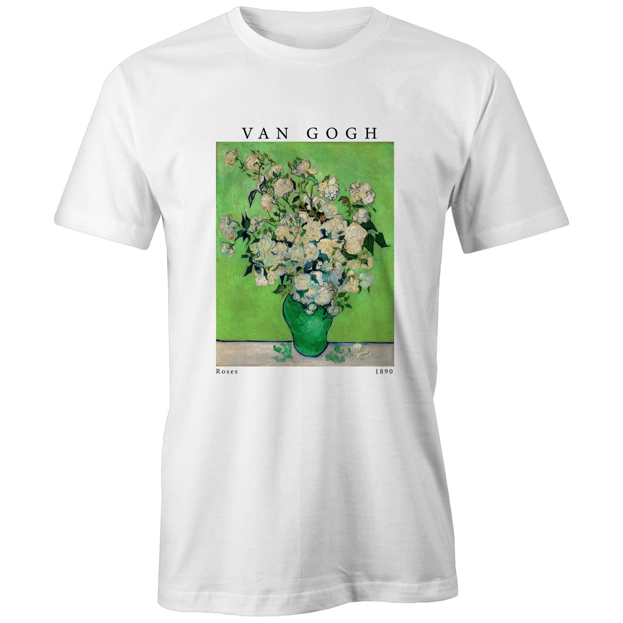 Oversize/Unisex Tee in Van Gogh Green Roses