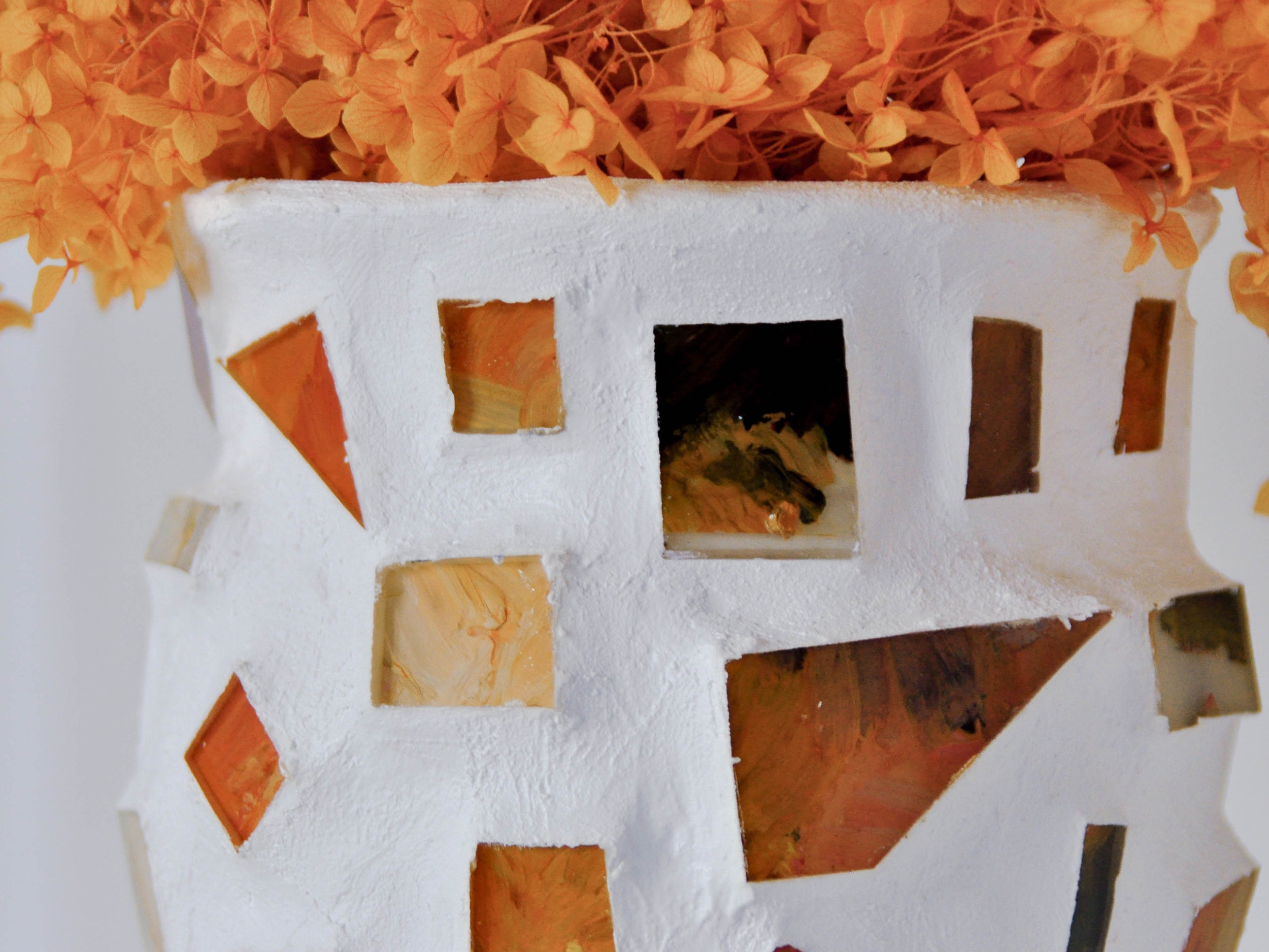 Mosaic Palette Vase Detail