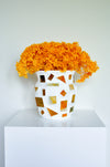 White Ceramic Vase - Locally Crafted