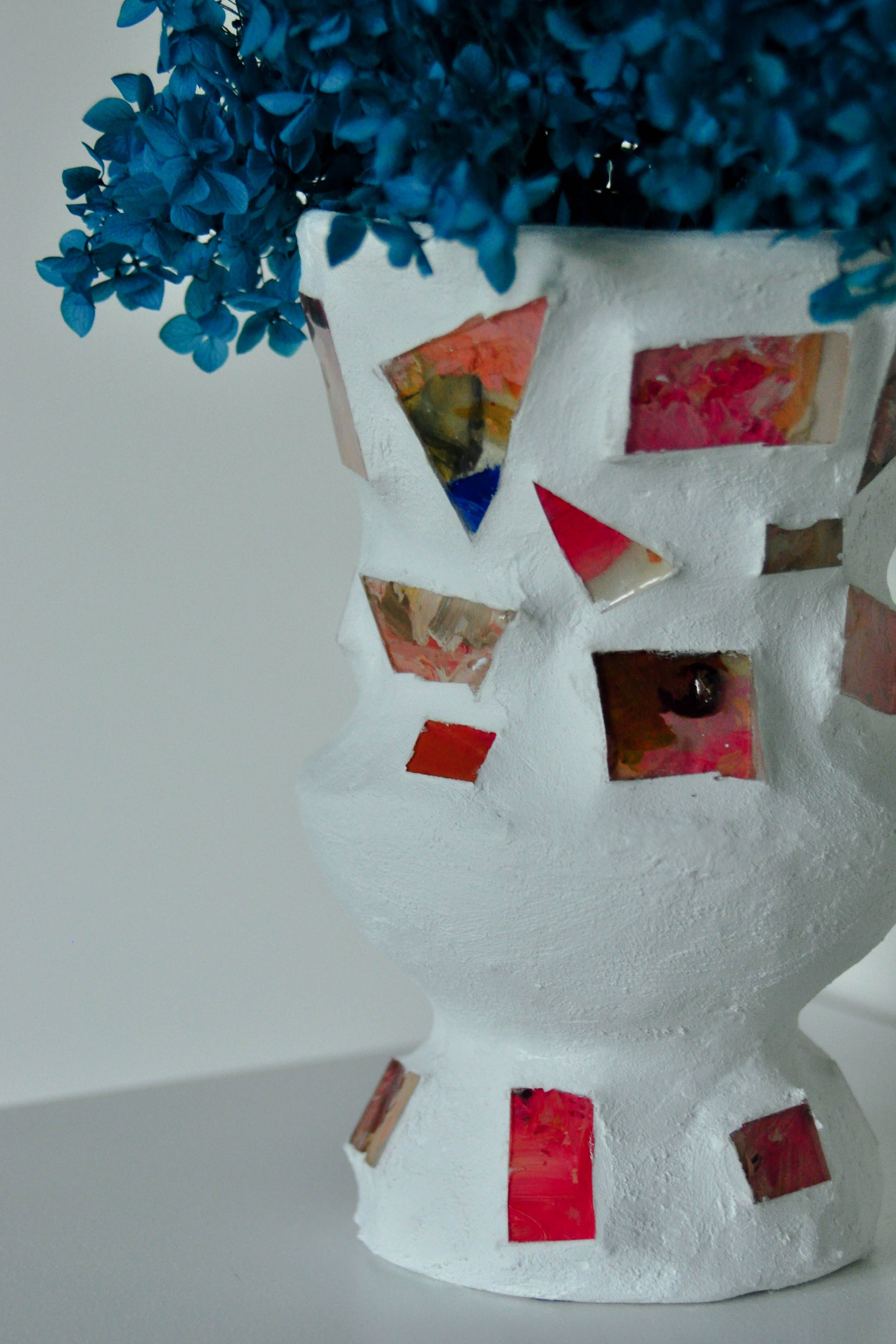 White Ceramic Vase - Locally Made In Perth
