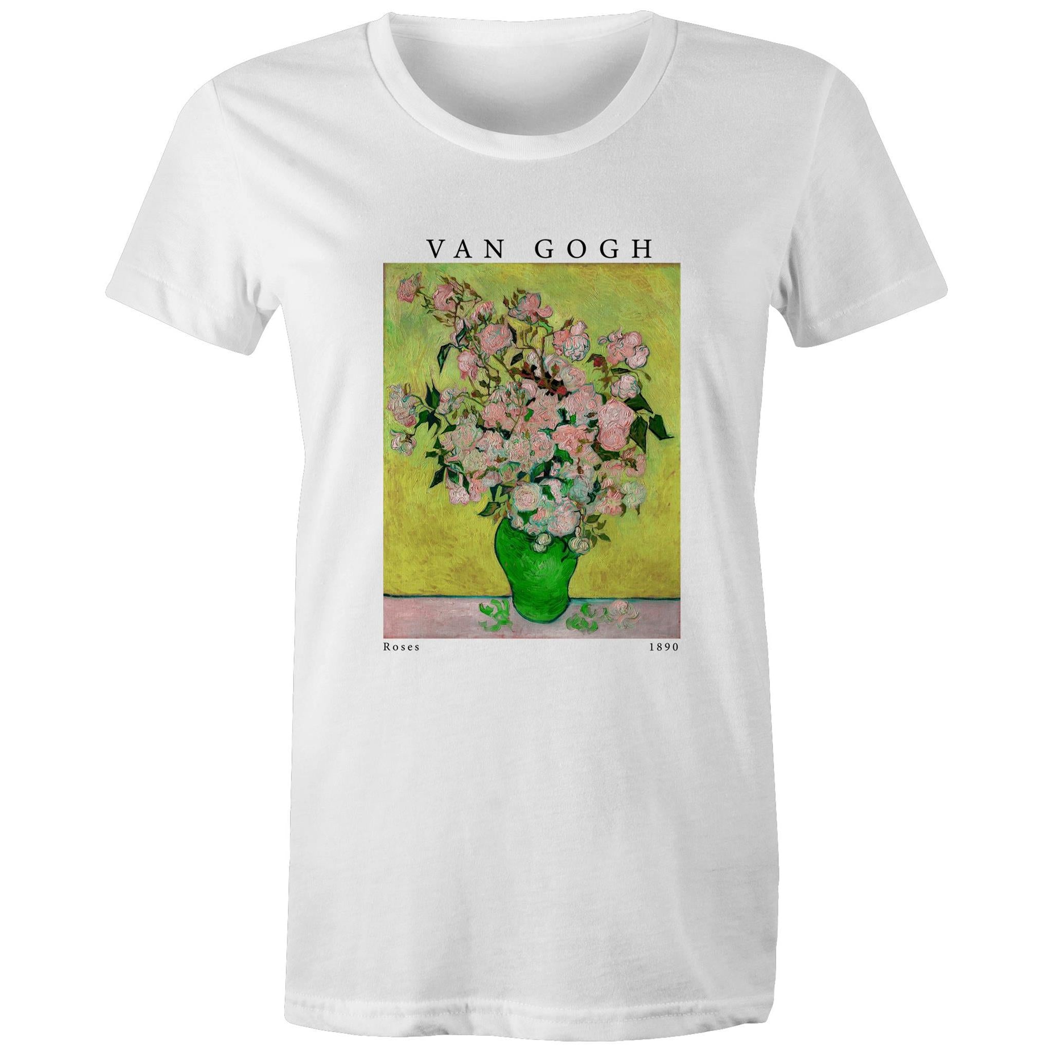 Regular Tee in Van Gogh Pink Roses