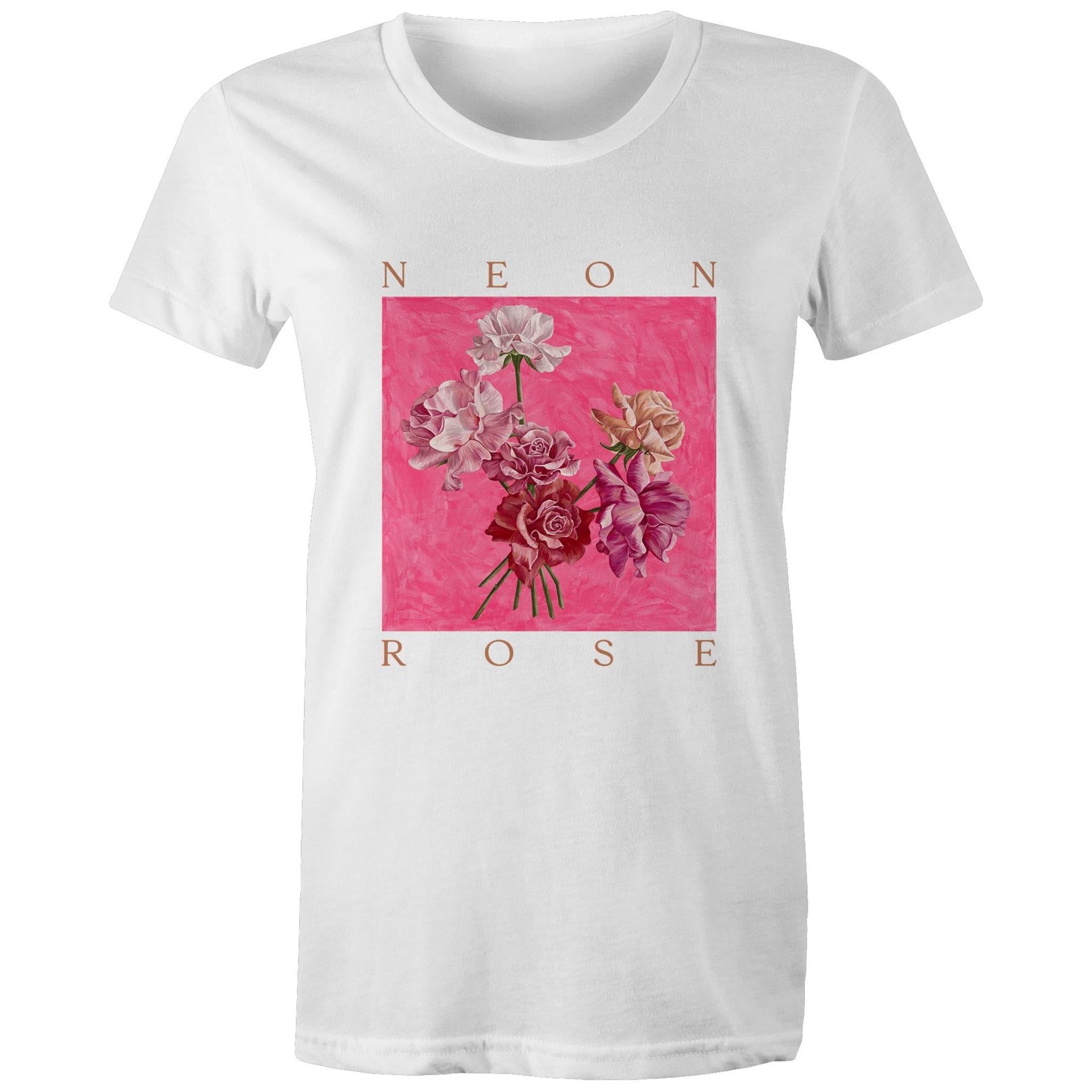 Regular Tee in Neon Rose