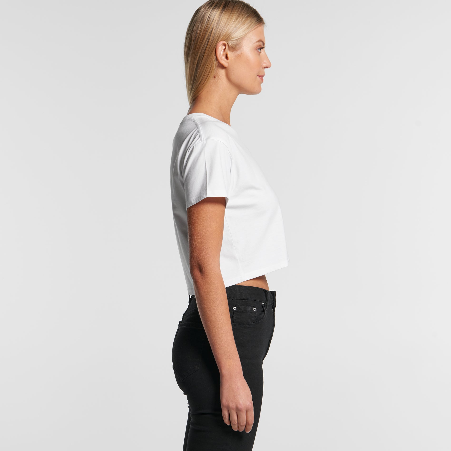 Crop Tee in Vermilion