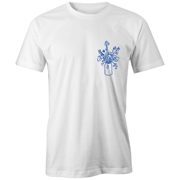 Mens Classic Tee in Blue Posy