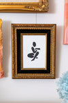 Modern Black White Art - Vintage Frame