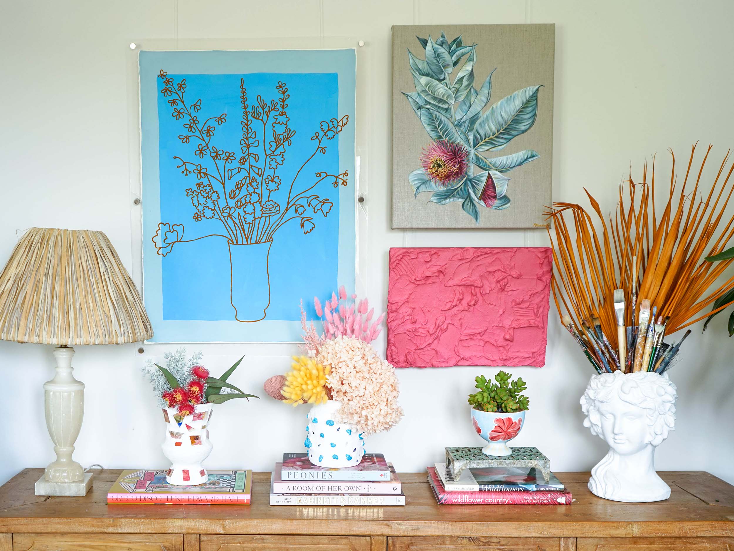 West Flores Gallery Wall - Eucalyptus Macrocarpa Art