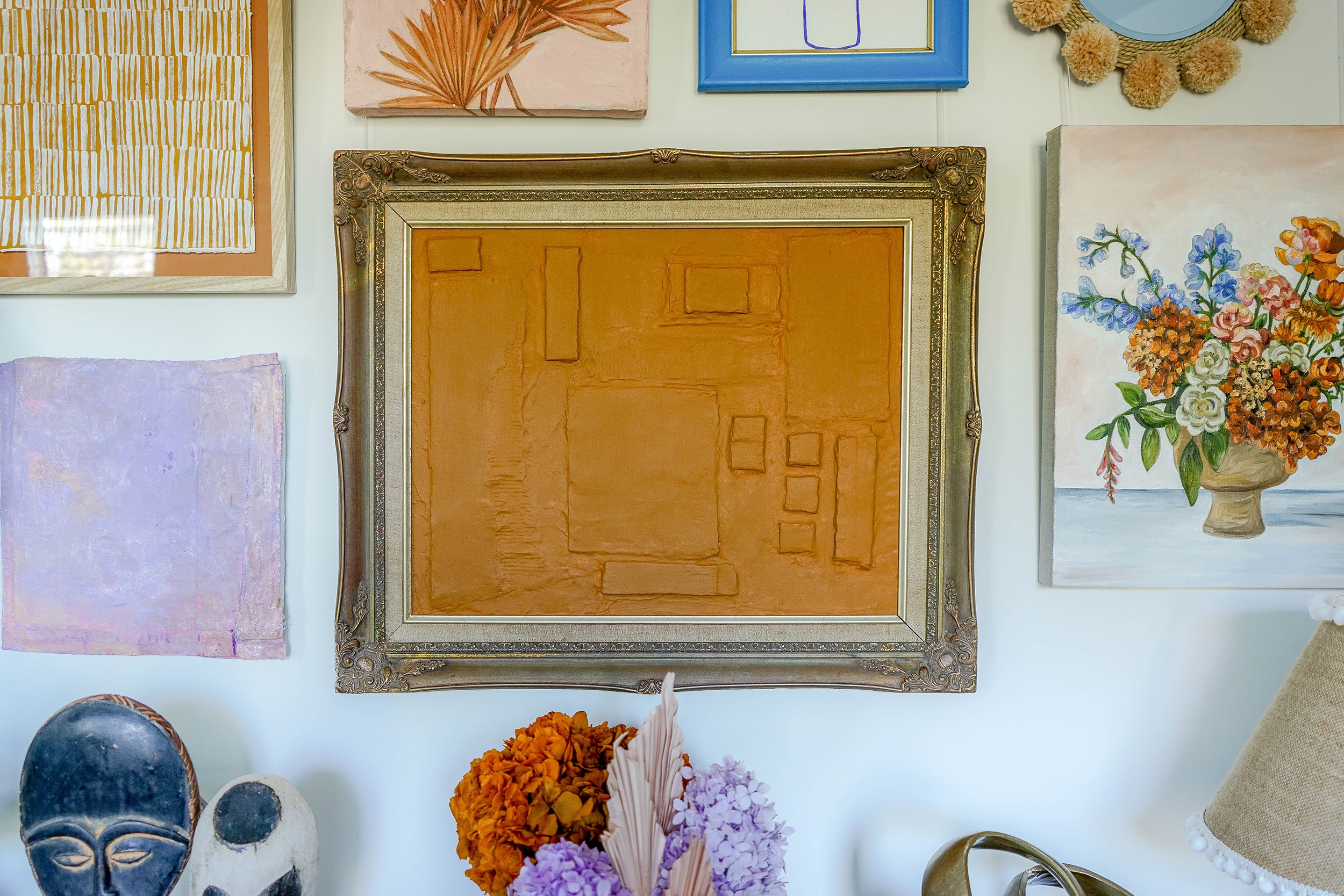 Sienna Terre Gallery Wall - Sculptural Abstract Vintage Frame