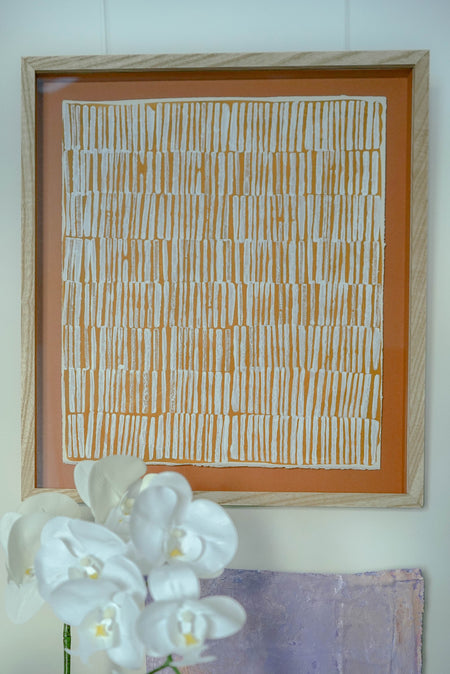 Sienna Terre Gallery Wall - Ochre Prints Framed