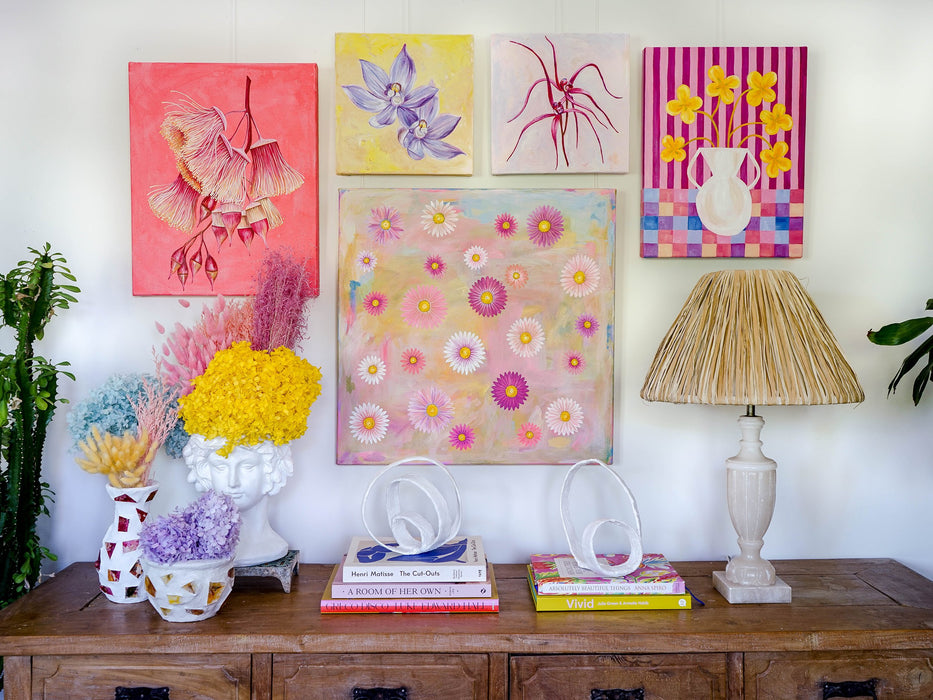 Gallery Wall - Wheatbelt Inspired - Pink Yellow Purple