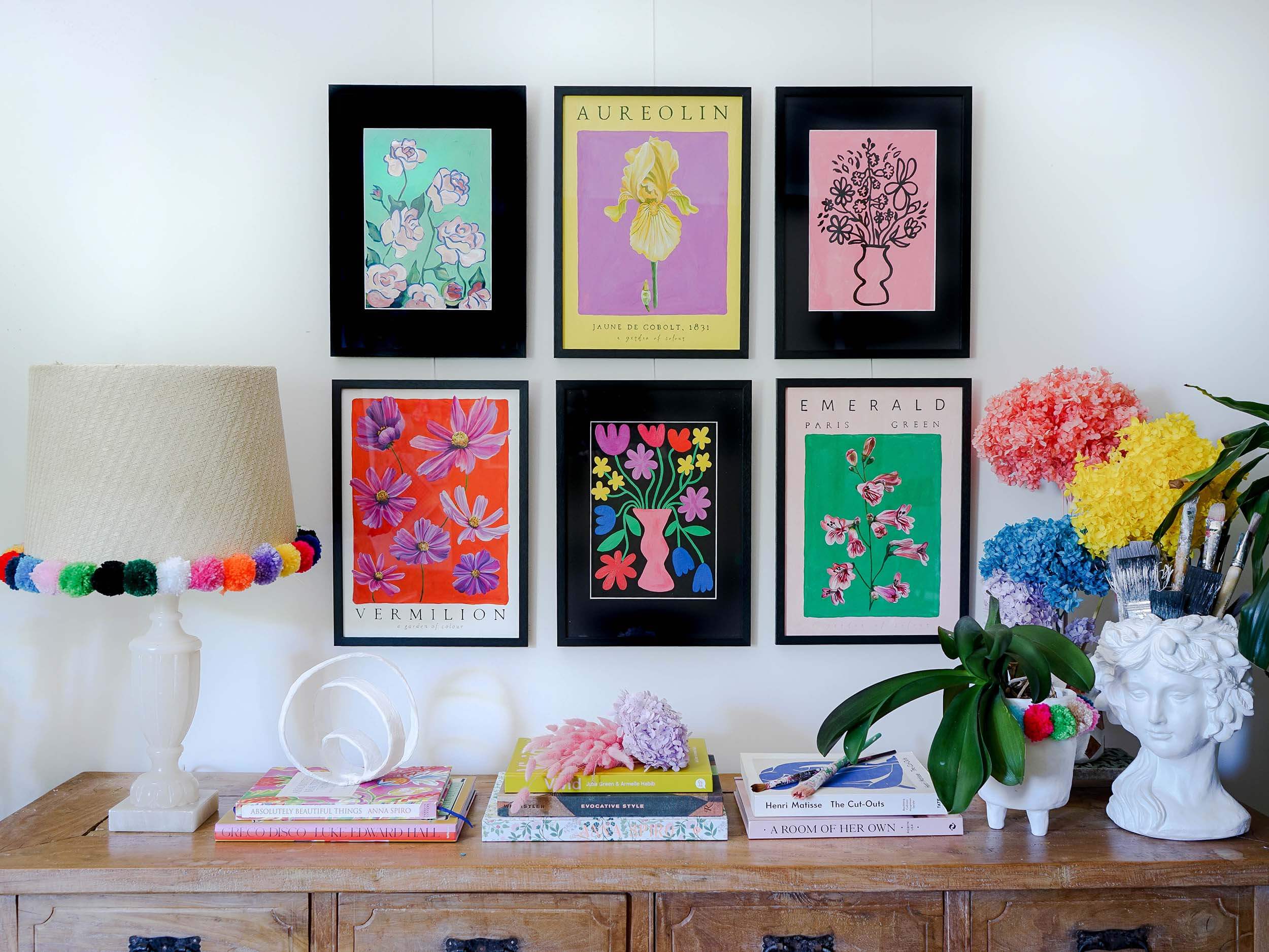 Colour Bloom Gallery Wall - Vibrant Poster Art