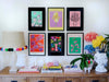 Colour Bloom Gallery Wall - Vibrant Poster Art