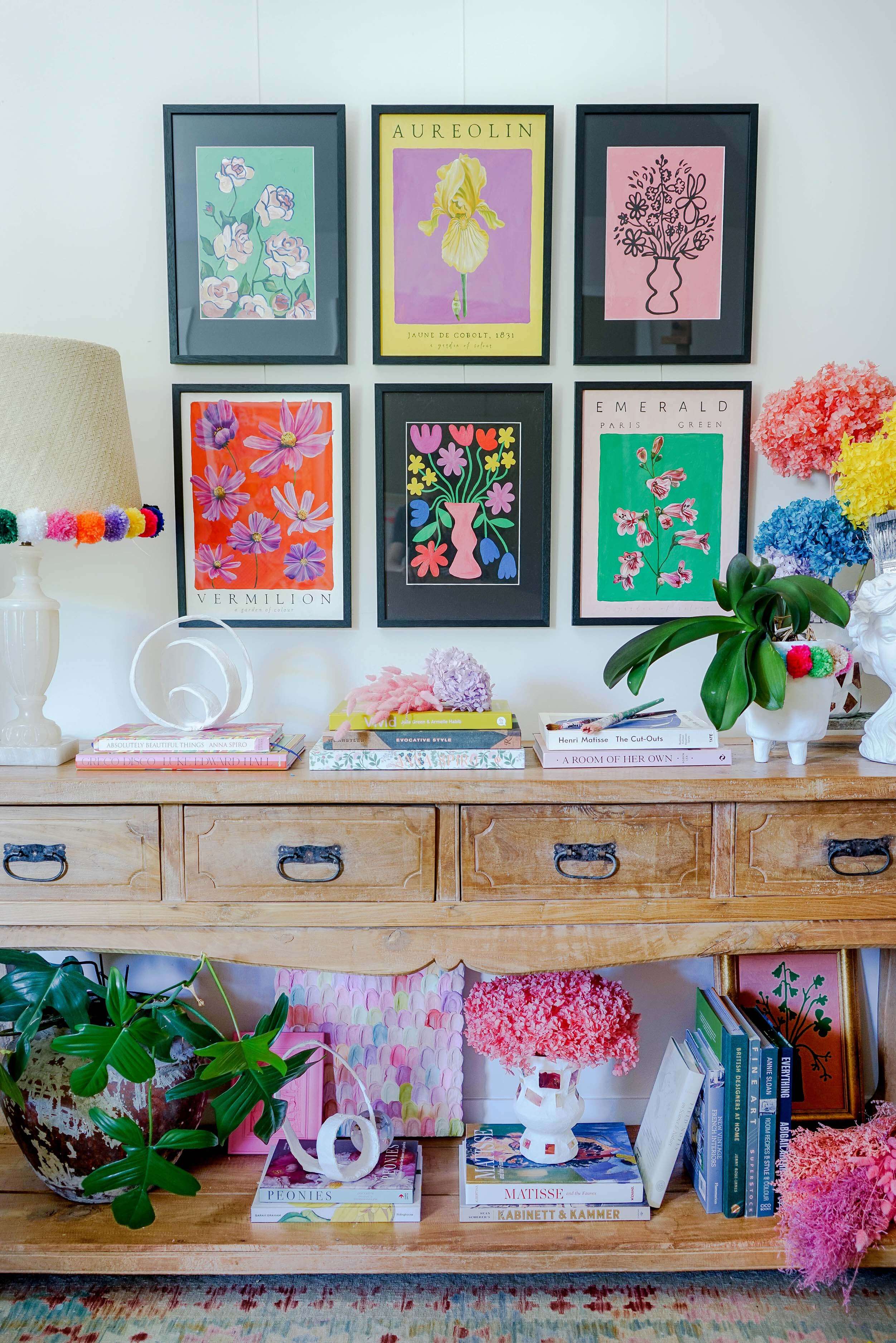 Colour Bloom Gallery Wall - Vibrant Poster Art