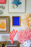 Yves Klein Blue - Vintage Frame - Oval Gold Detail