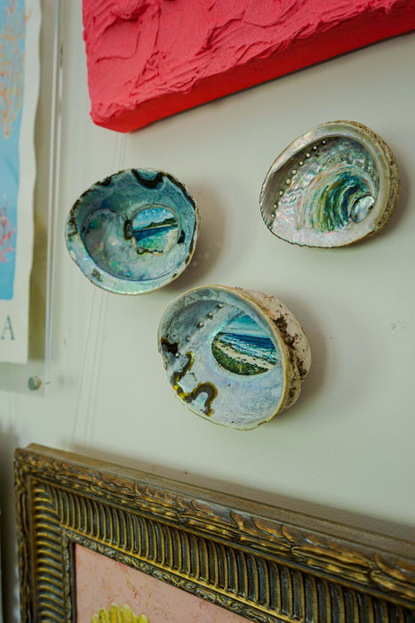 Greenlip Abalone Shell with Gracetown Beach Scene Painting