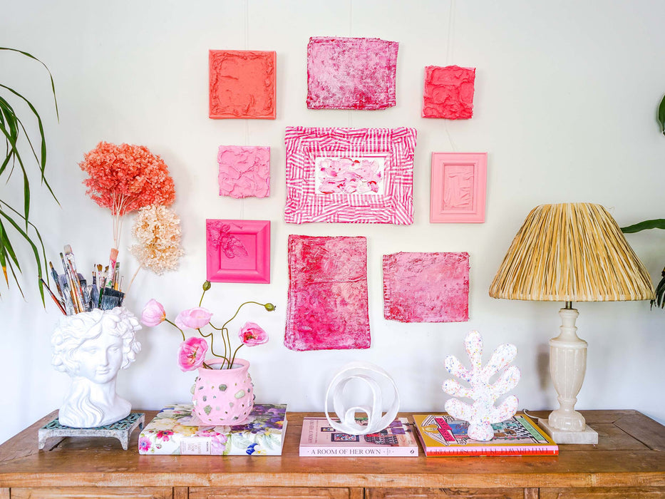 Pink Bits Gallery Wall
