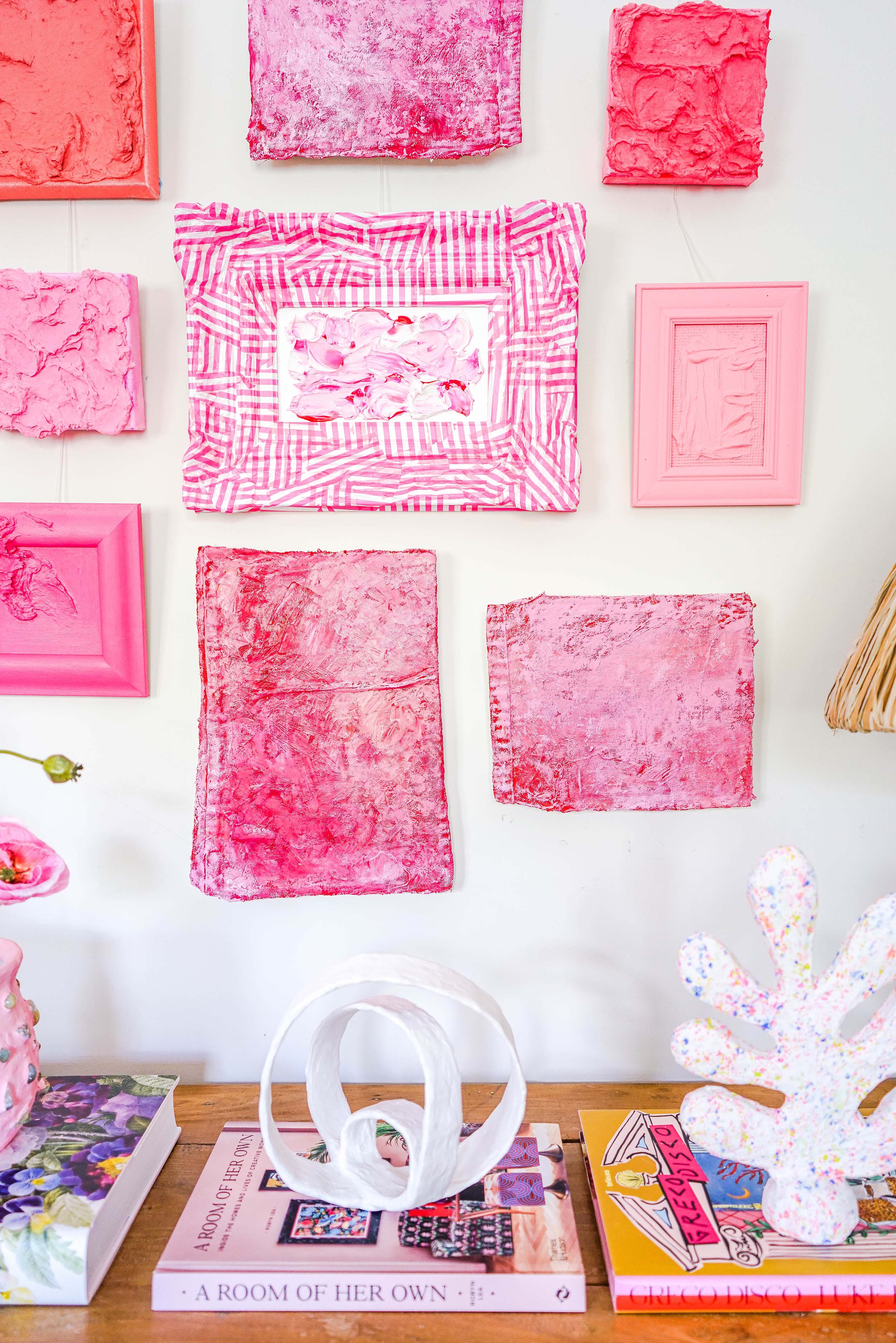 Pink Bits Gallery Wall