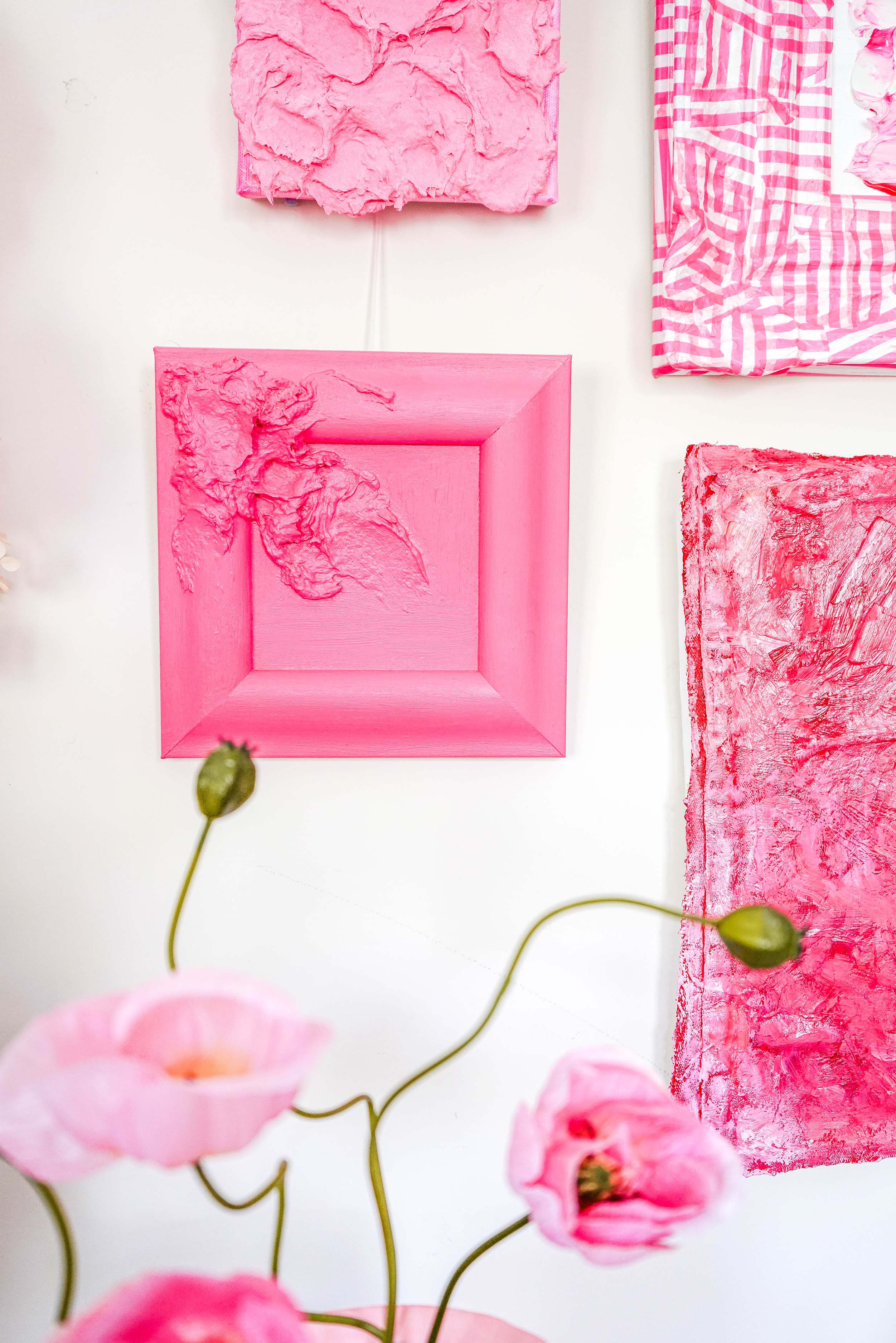 Pink Bits Gallery Wall