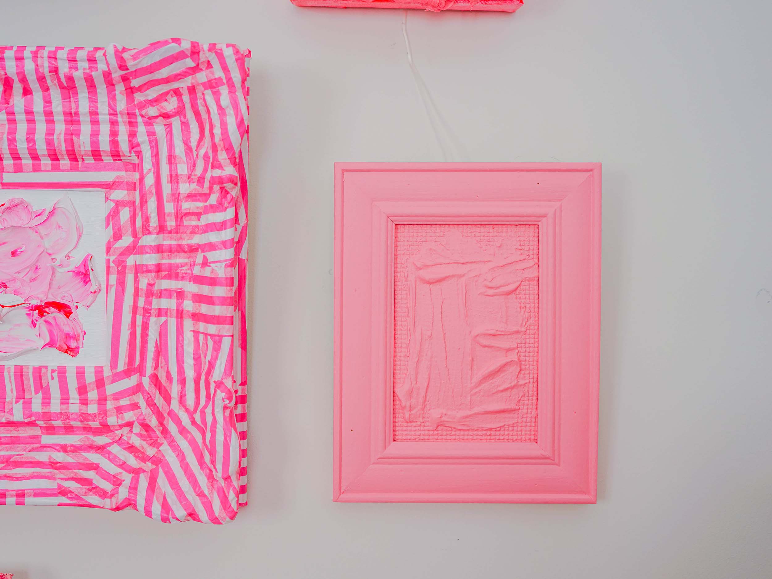 Pink Bits Gallery Wall