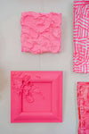 Textured 3D art - neon pink