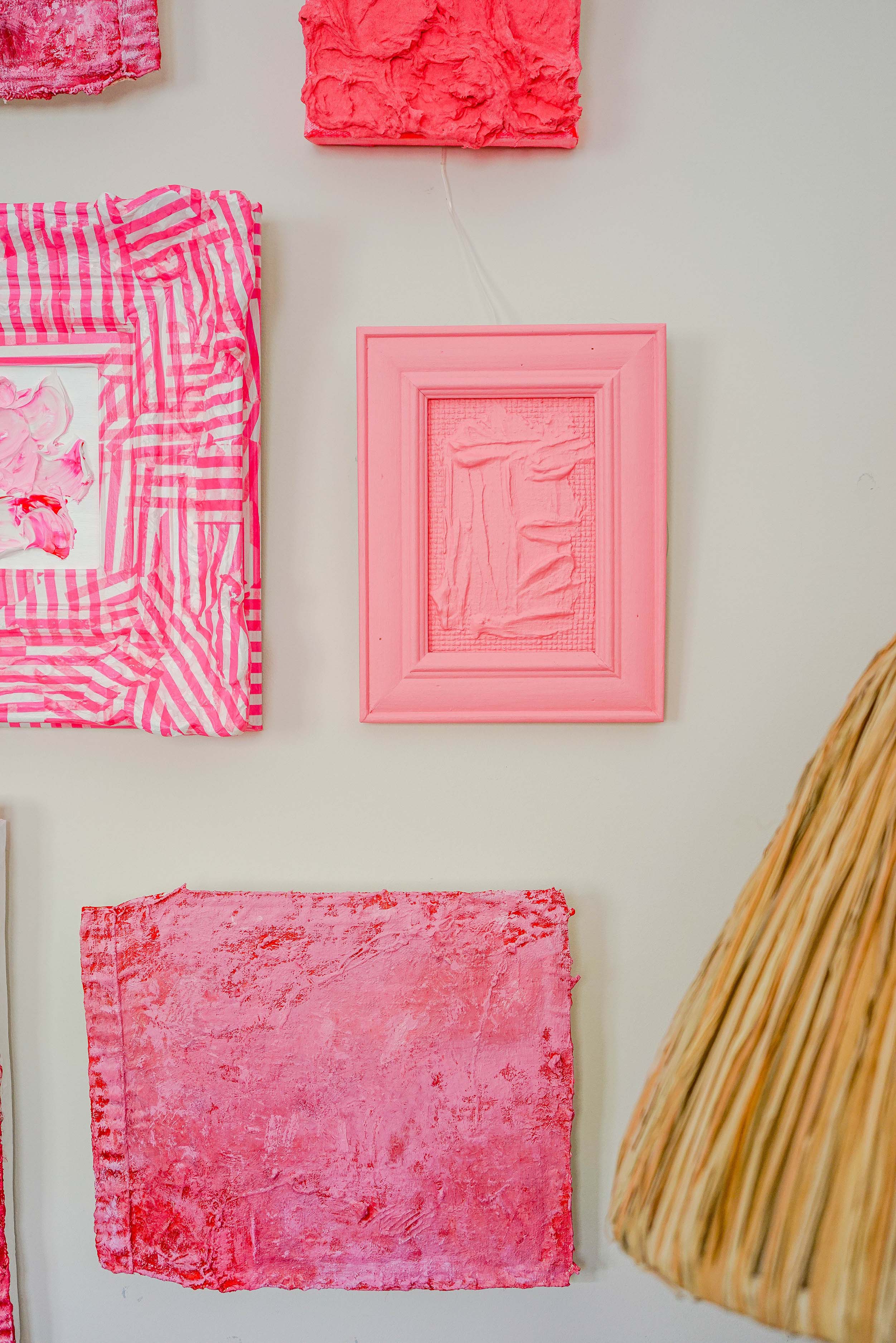 Pink Bits Gallery Wall
