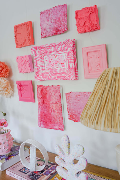 Pink Bits Gallery Wall