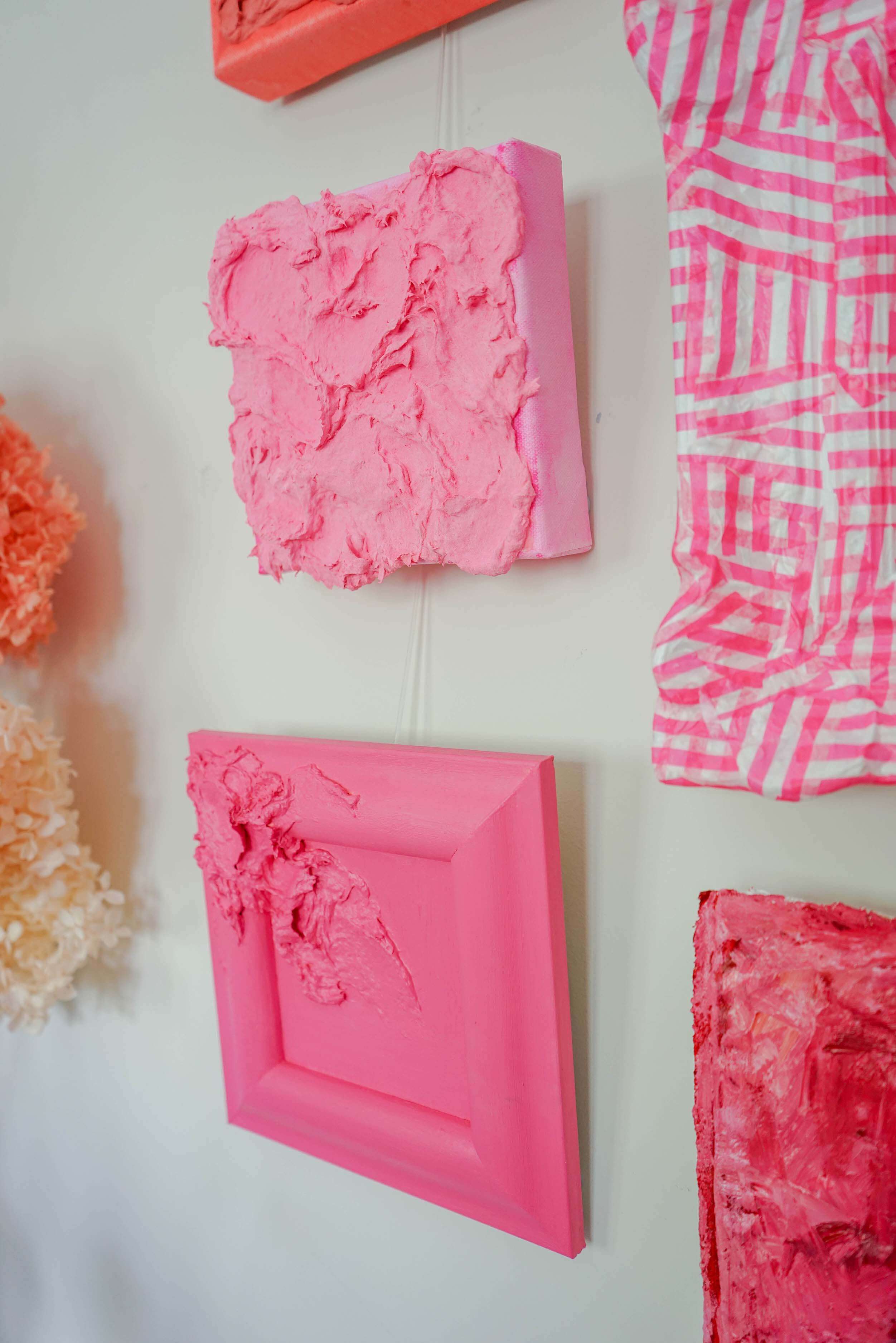 Textured 3D Art - Neon Pink