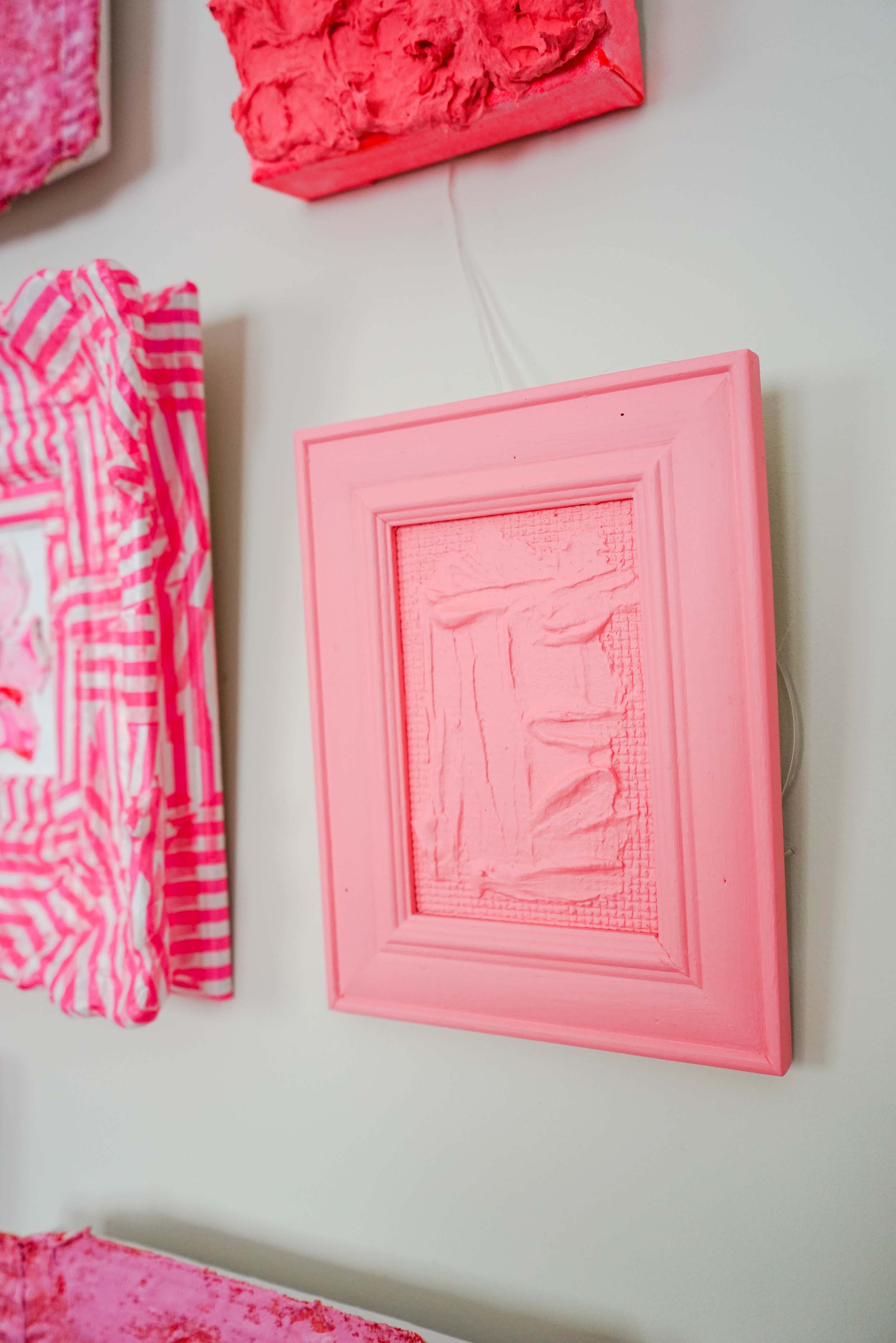 Pink Bits Gallery Wall