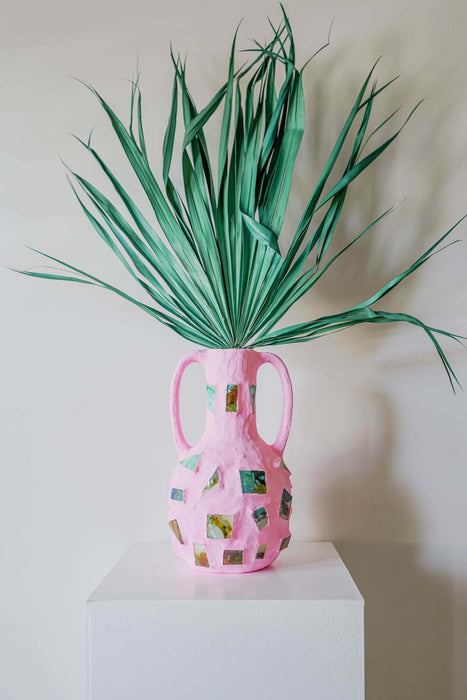 Magenta & Green Palette Vase