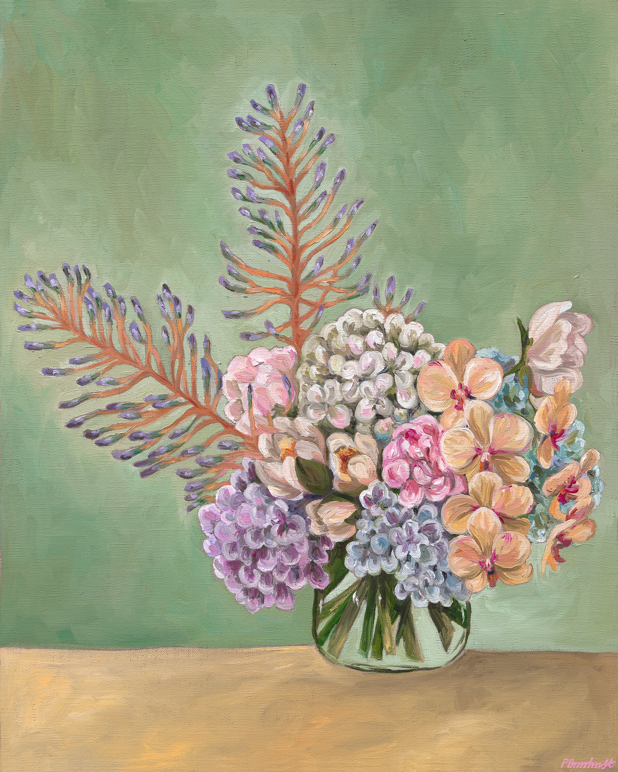 Hydrangea Posy - Flowers Vasette Inspired - Limited Edition