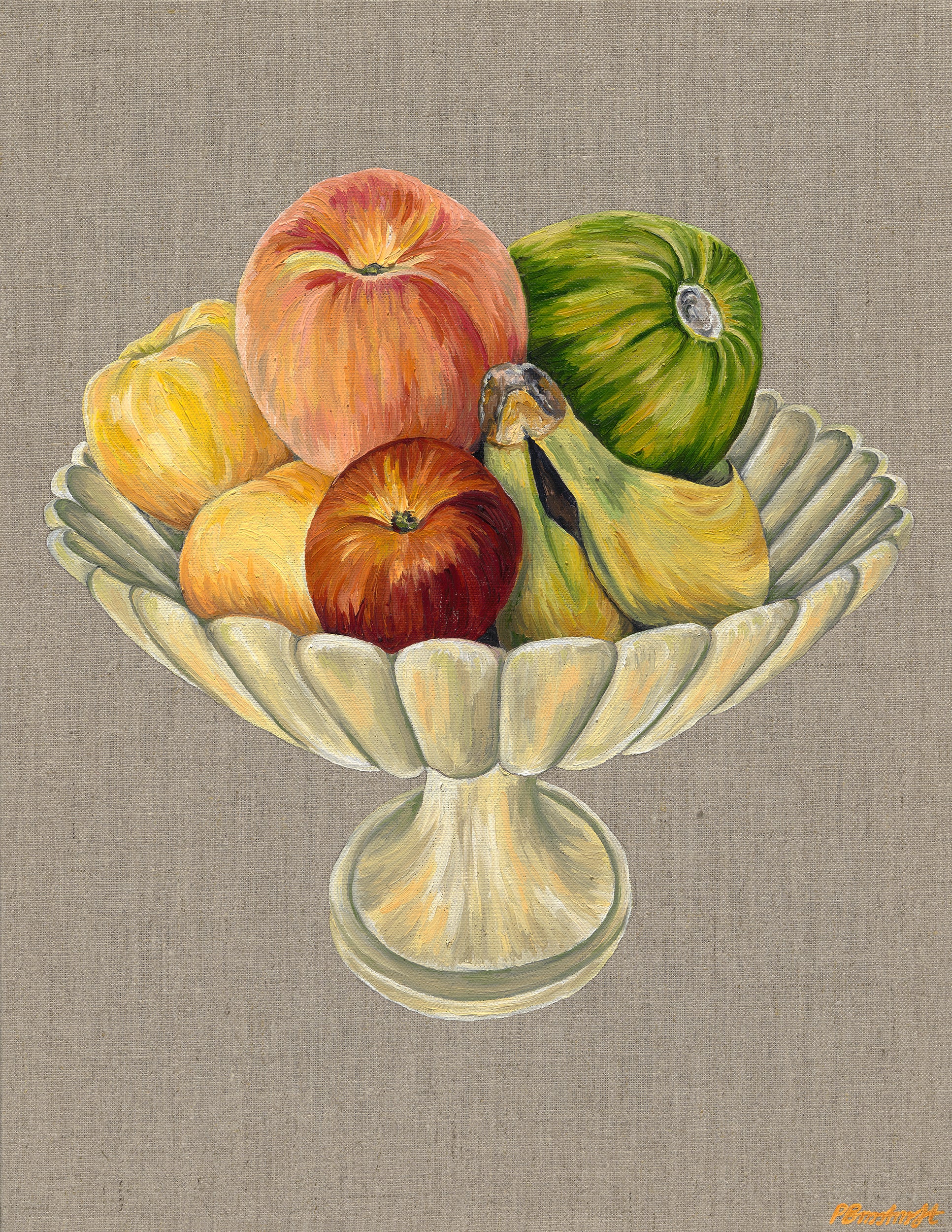 Fruit Bowl - Oil on Linen - Print