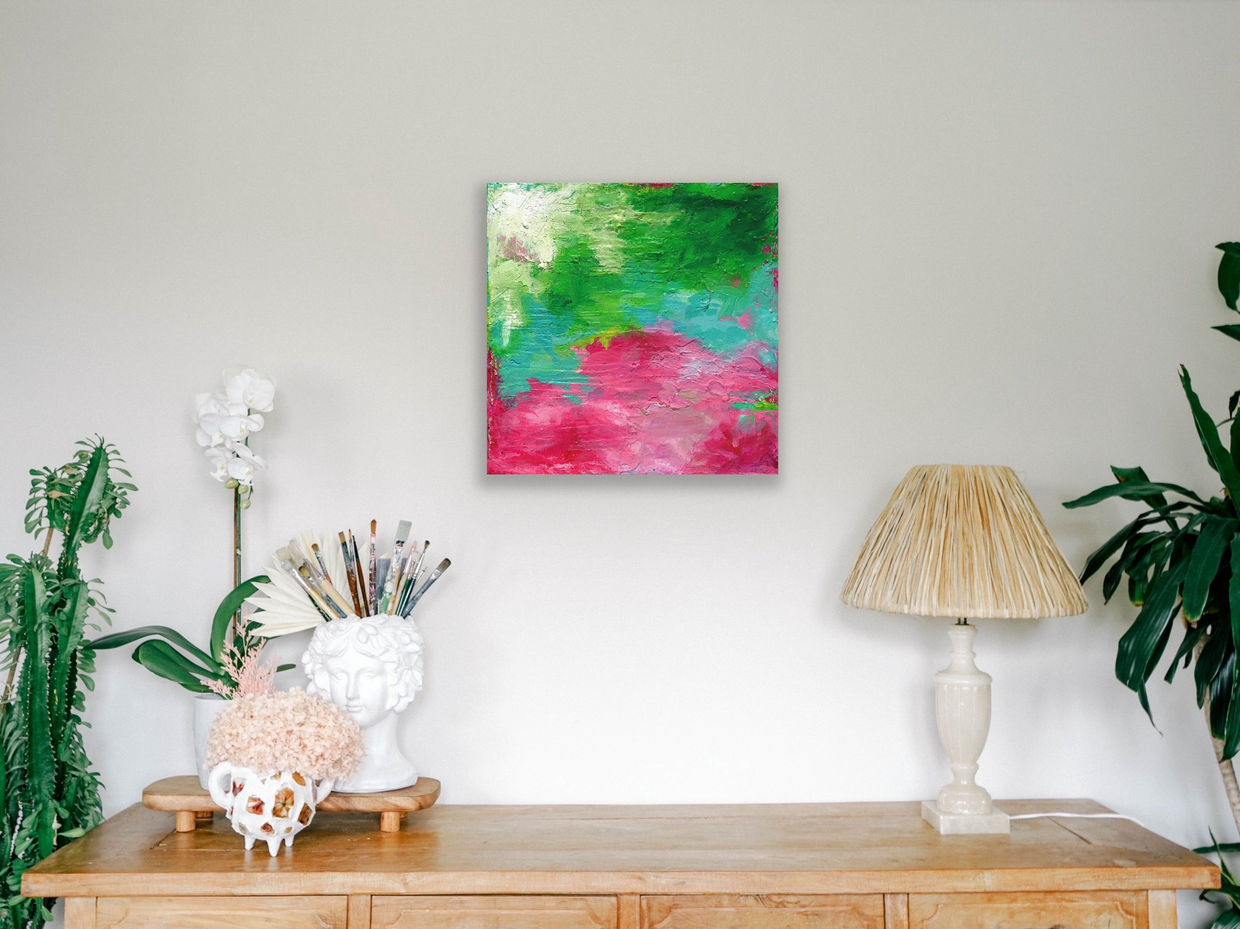 Jewel Texture Abstract - Affordable Art - Canvas Medium