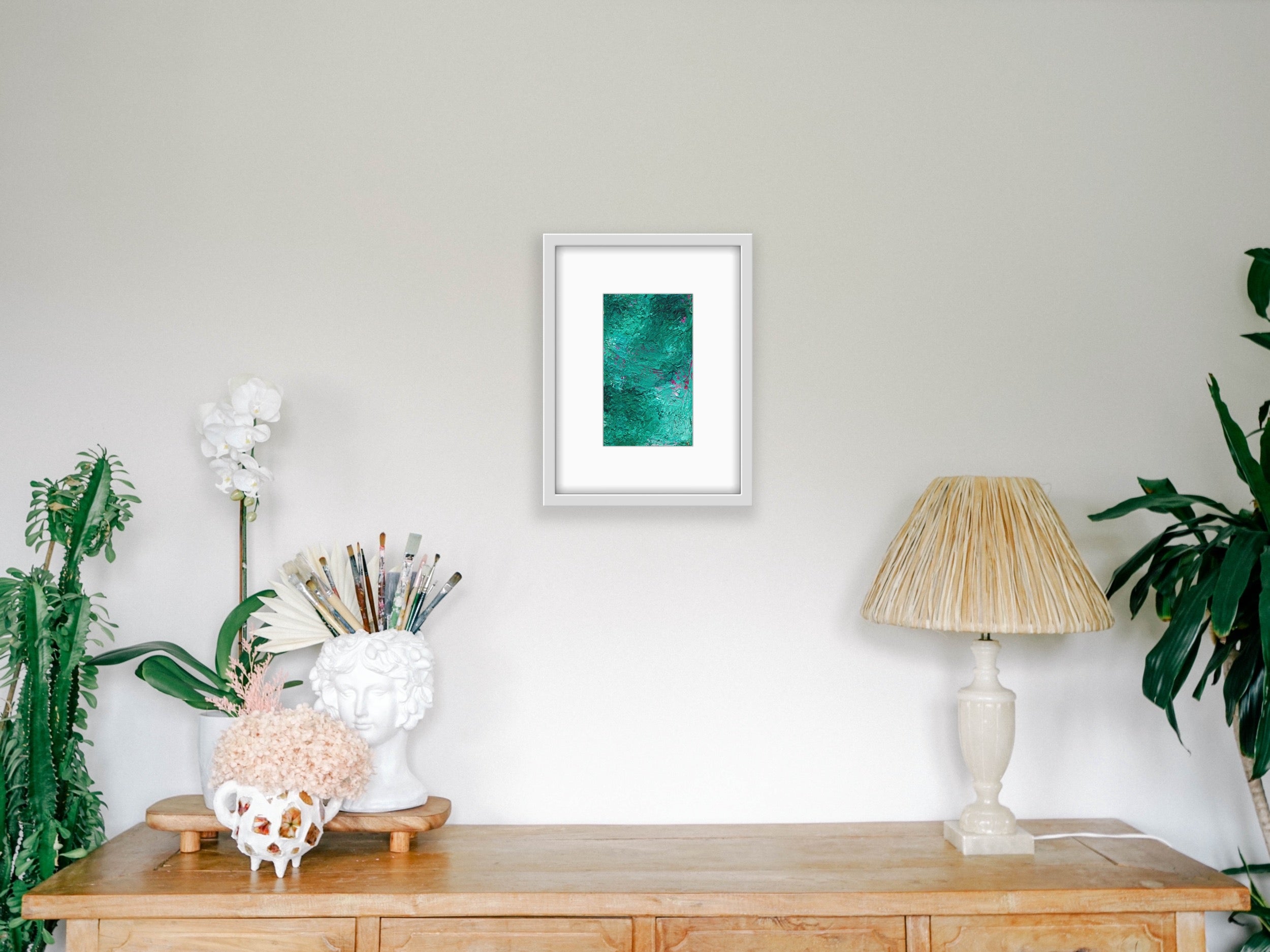 Limited Edition Prints - Viridian Abstract - Hemp Small