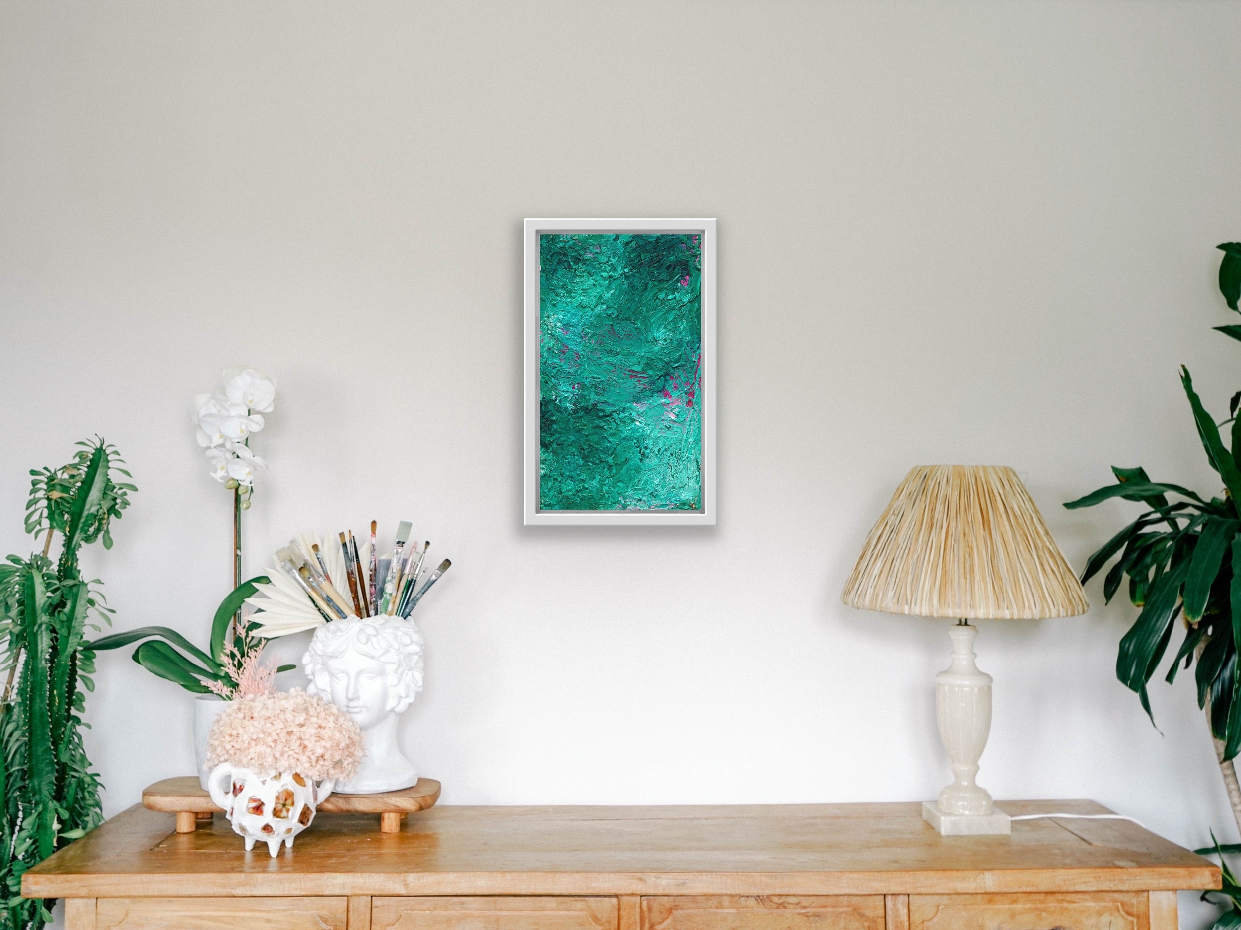 Limited Edition Prints - Viridian Abstract - Canvas Large