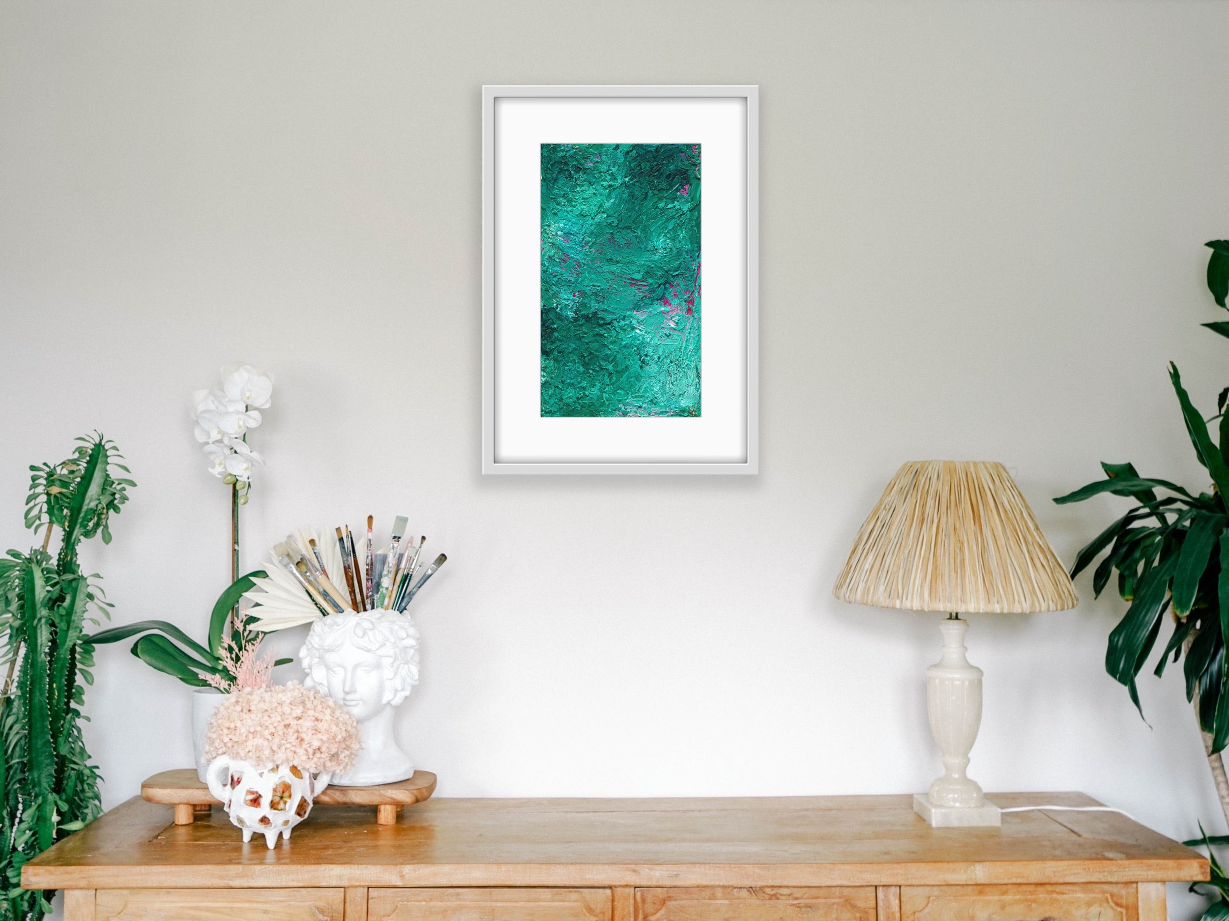 Limited Edition Prints - Viridian Abstract - Hemp Large