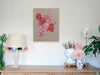 Orchid And Rose Bouquet Print - Canvas Large